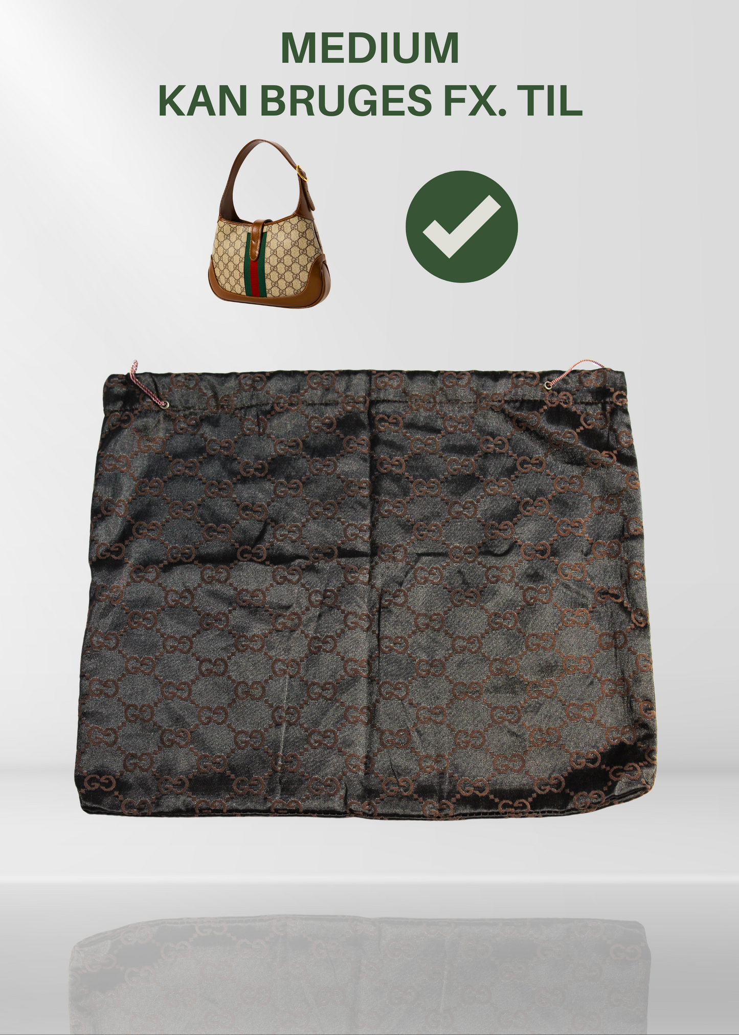 Preloved | GUCCI Dustbag Original | Flere Størrelser