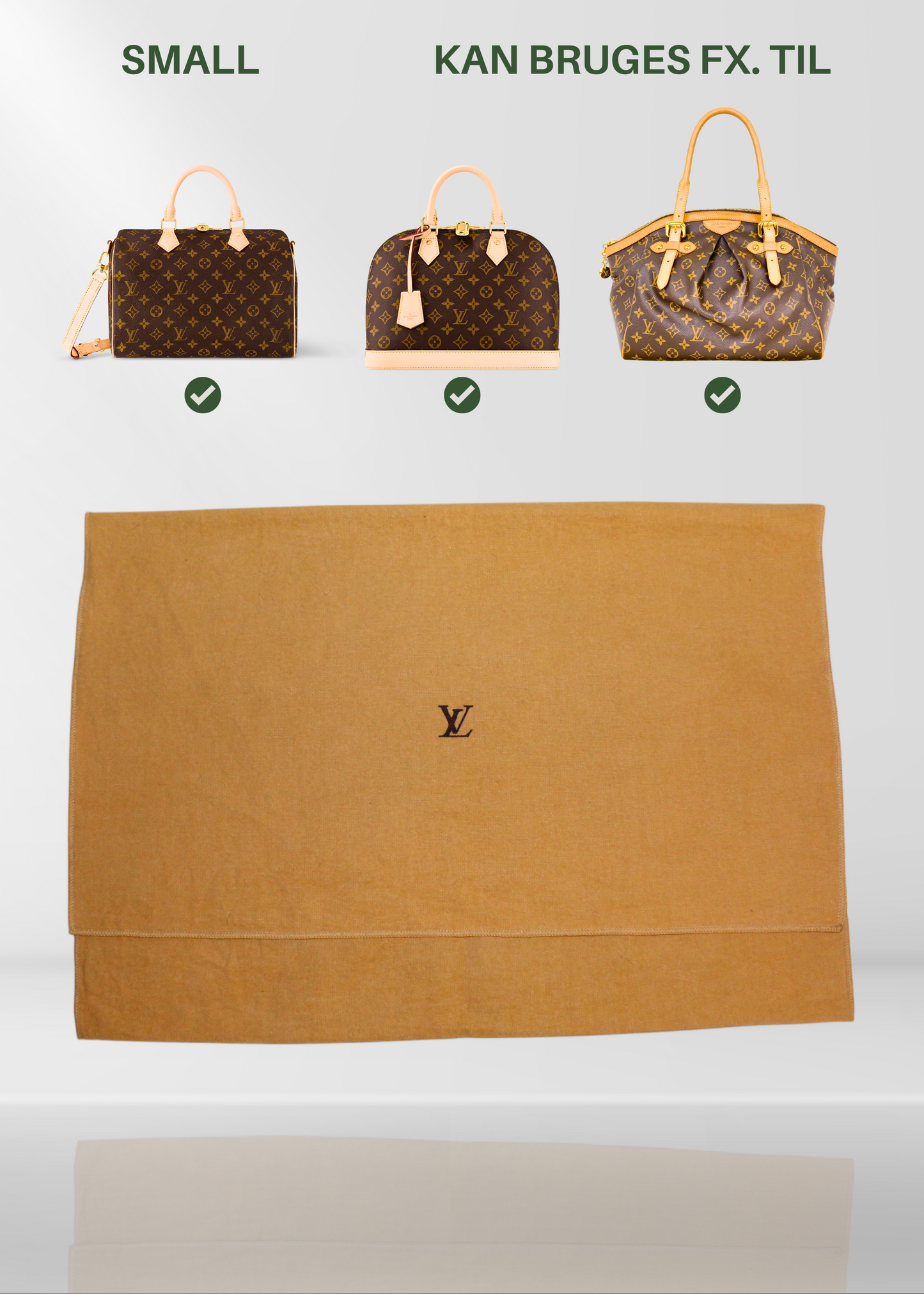 Pre-loved | LOUIS VUITTON Dustbag Original | Flere Størrelser
