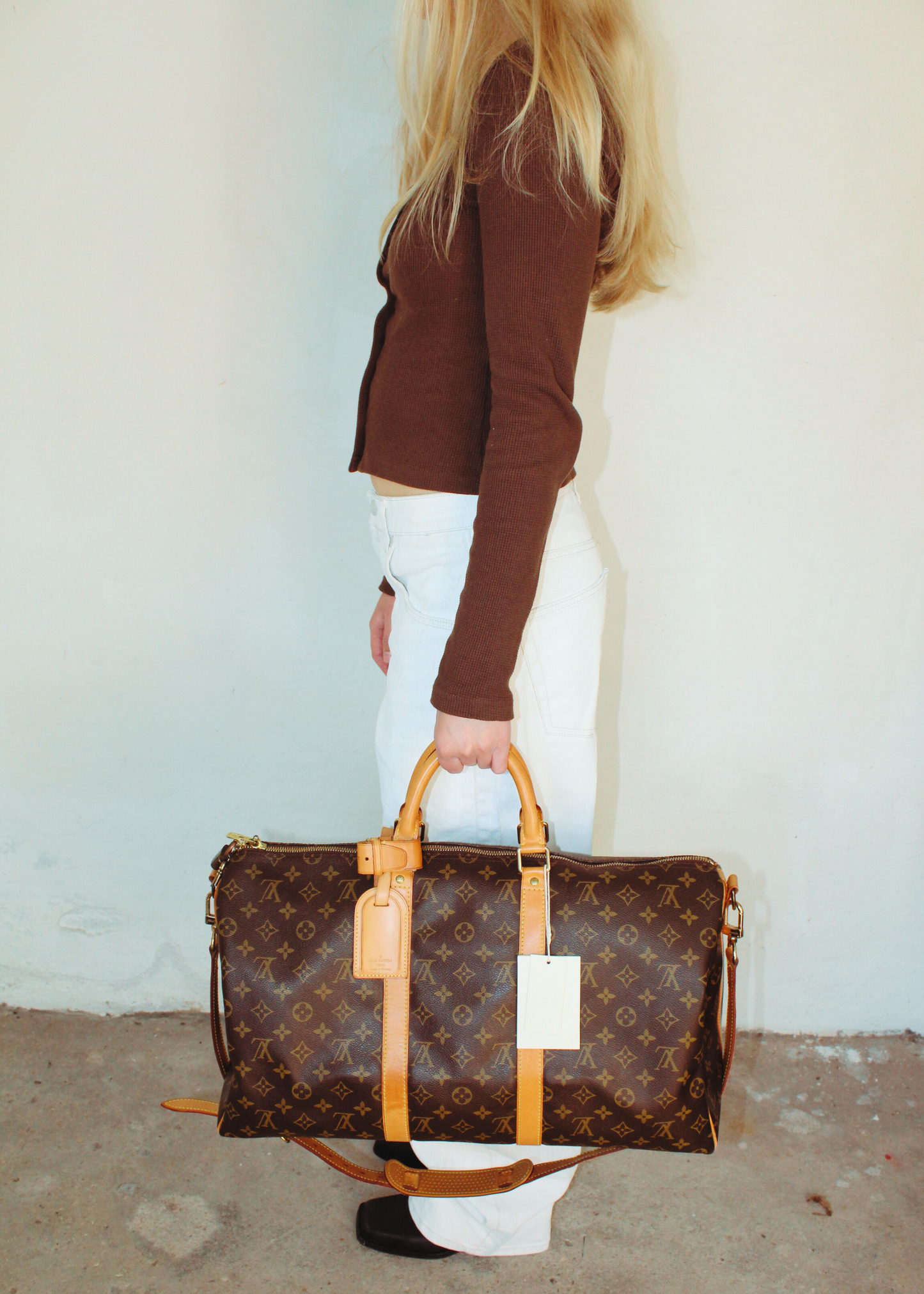 Preloved | LOUIS VUITTON Keepall Bandoulière 50 i Monogram Duffelbag