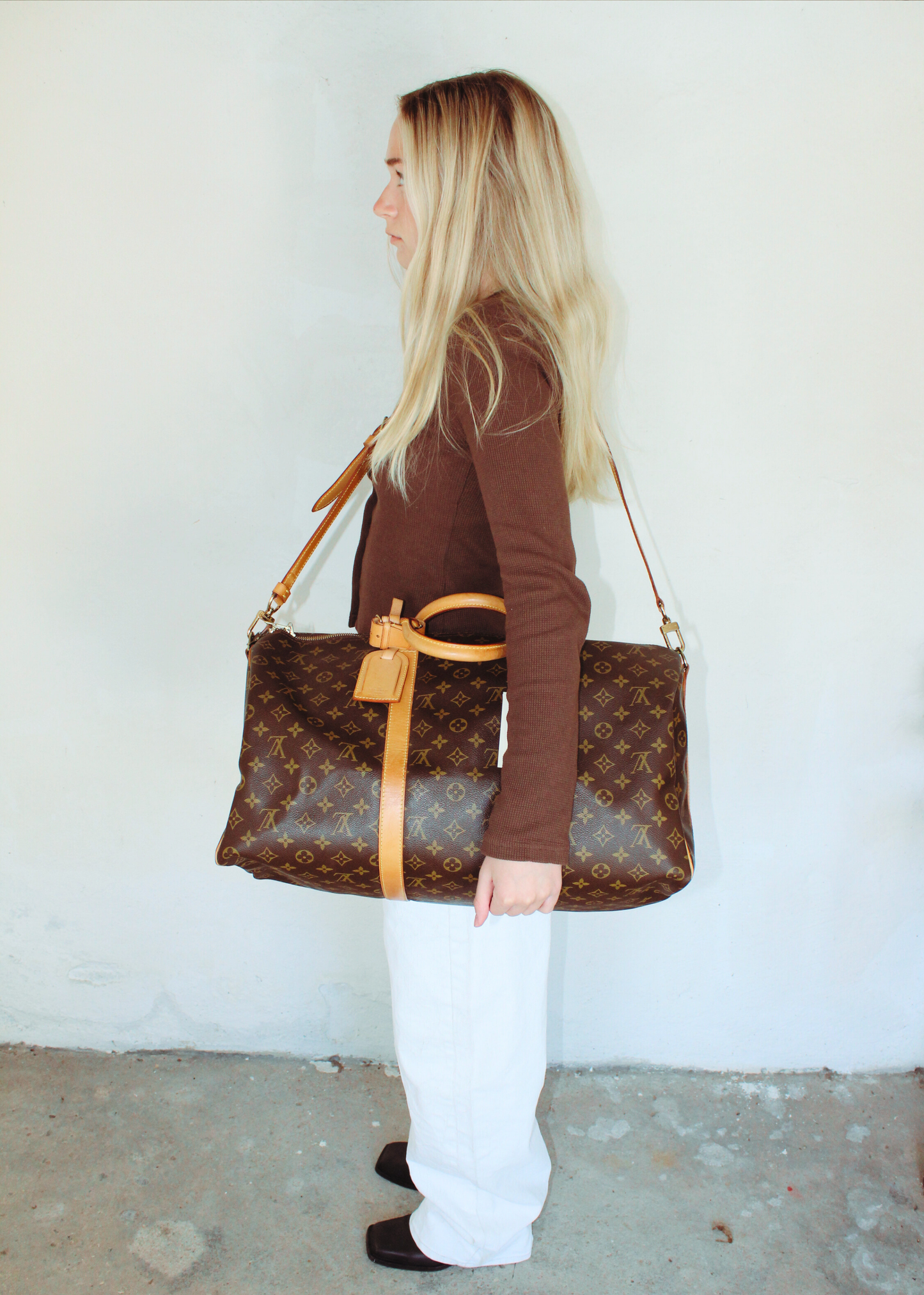 Preloved | LOUIS VUITTON Keepall Bandoulière 50 i Monogram Duffelbag