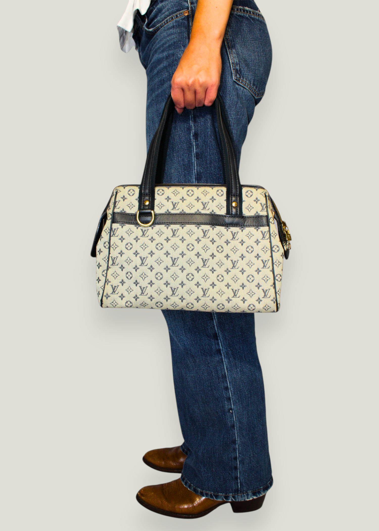Preloved | Louis Vuitton Monogram Mini Josephine PM Håndtaske i Denim Canvas