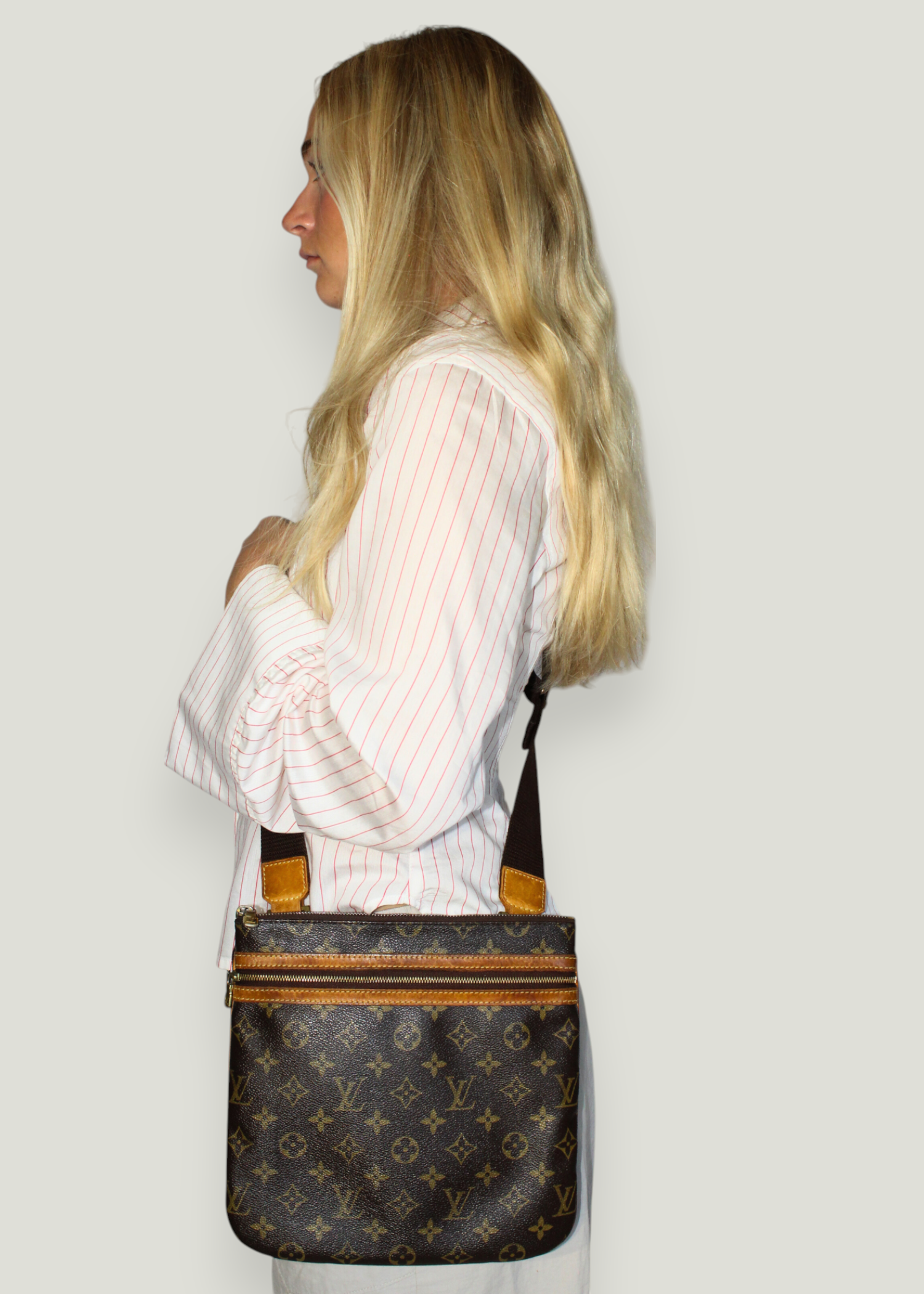 Preloved | Louis Vuitton Pochette Bosphore Crossbody i Monogram Canvas