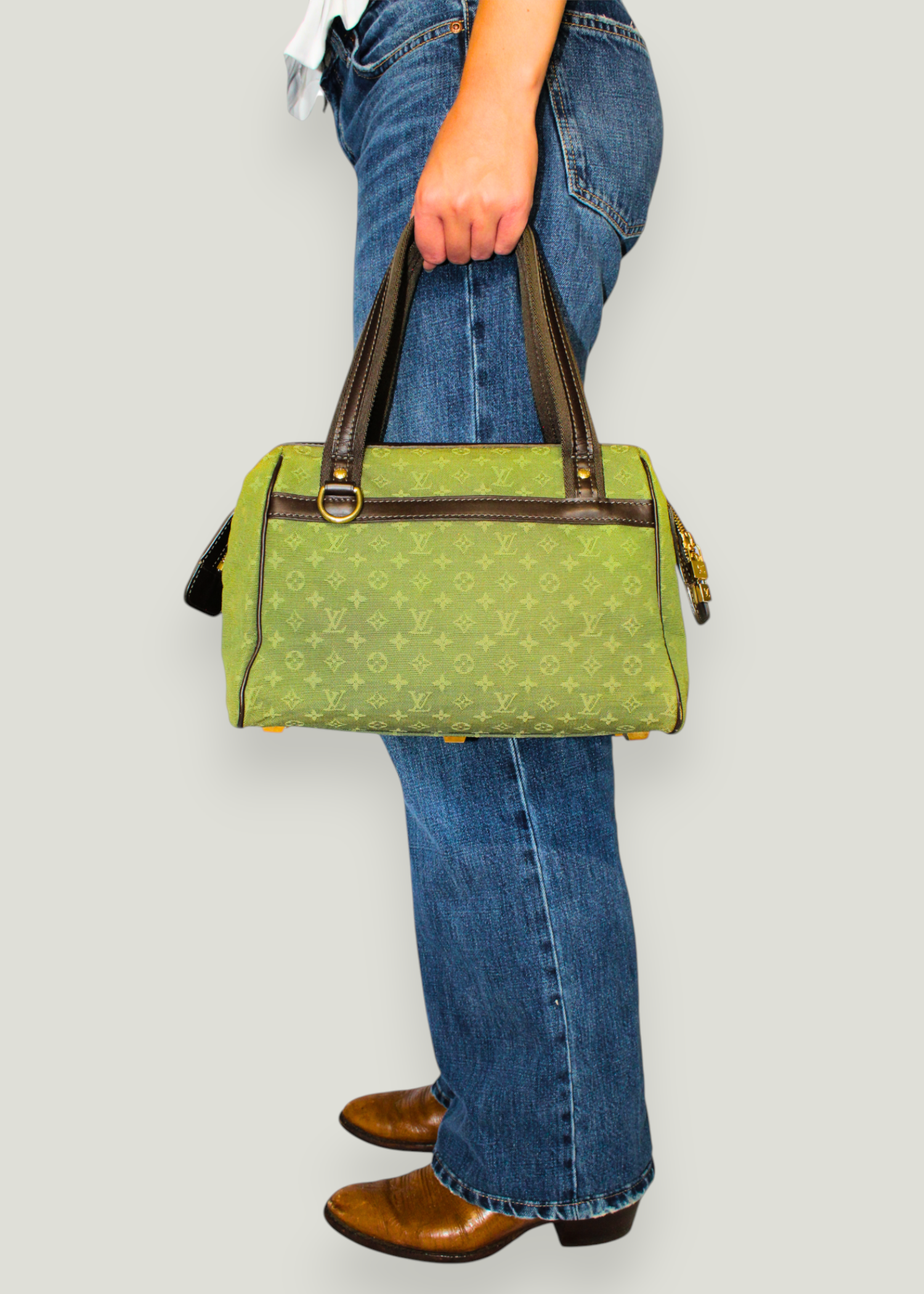 Preloved | Louis Vuitton Monogram Mini Josephine PM i Grøn Canvas