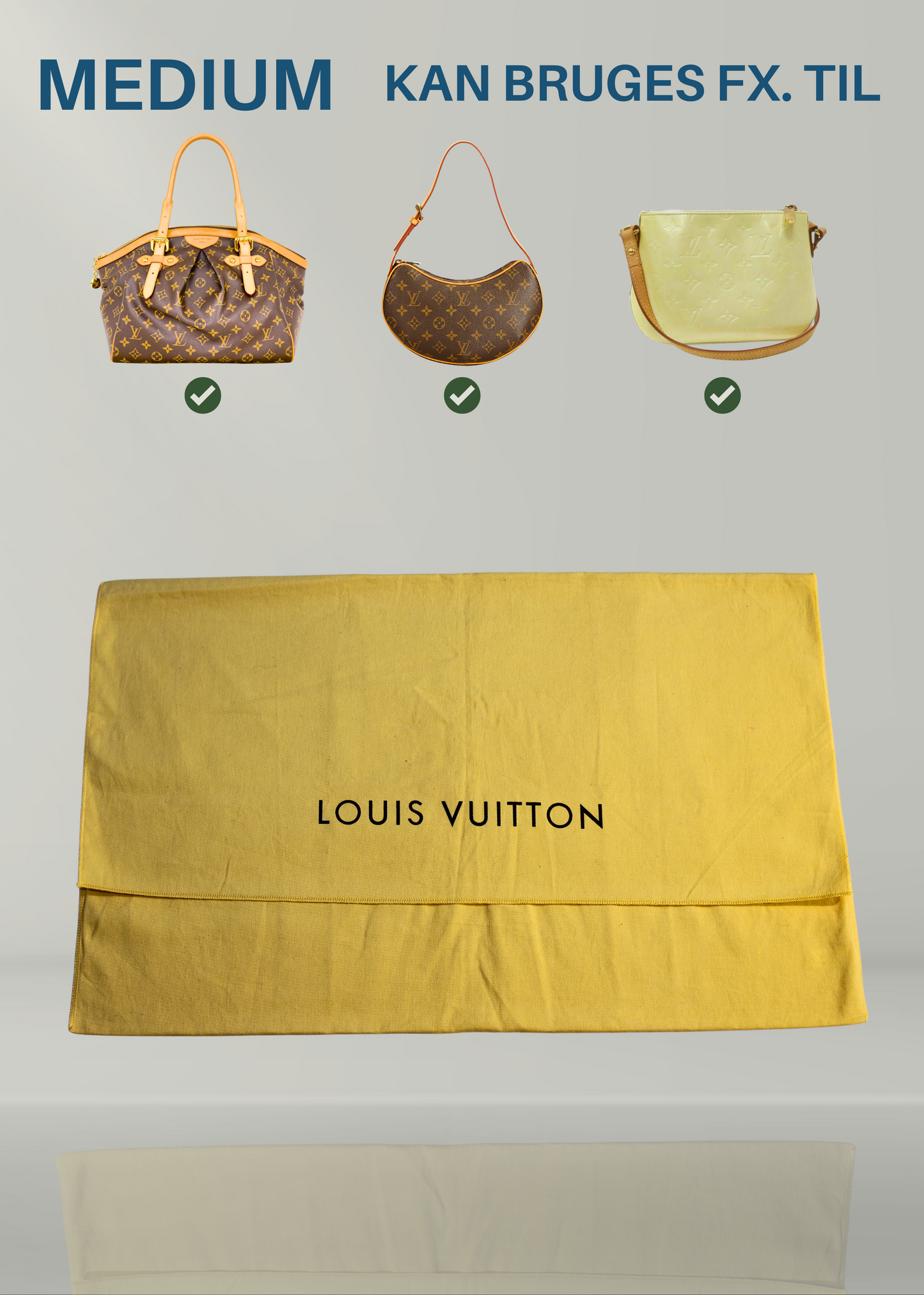 Preloved | LOUIS VUITTON Dustbag Original | Flere Størrelser