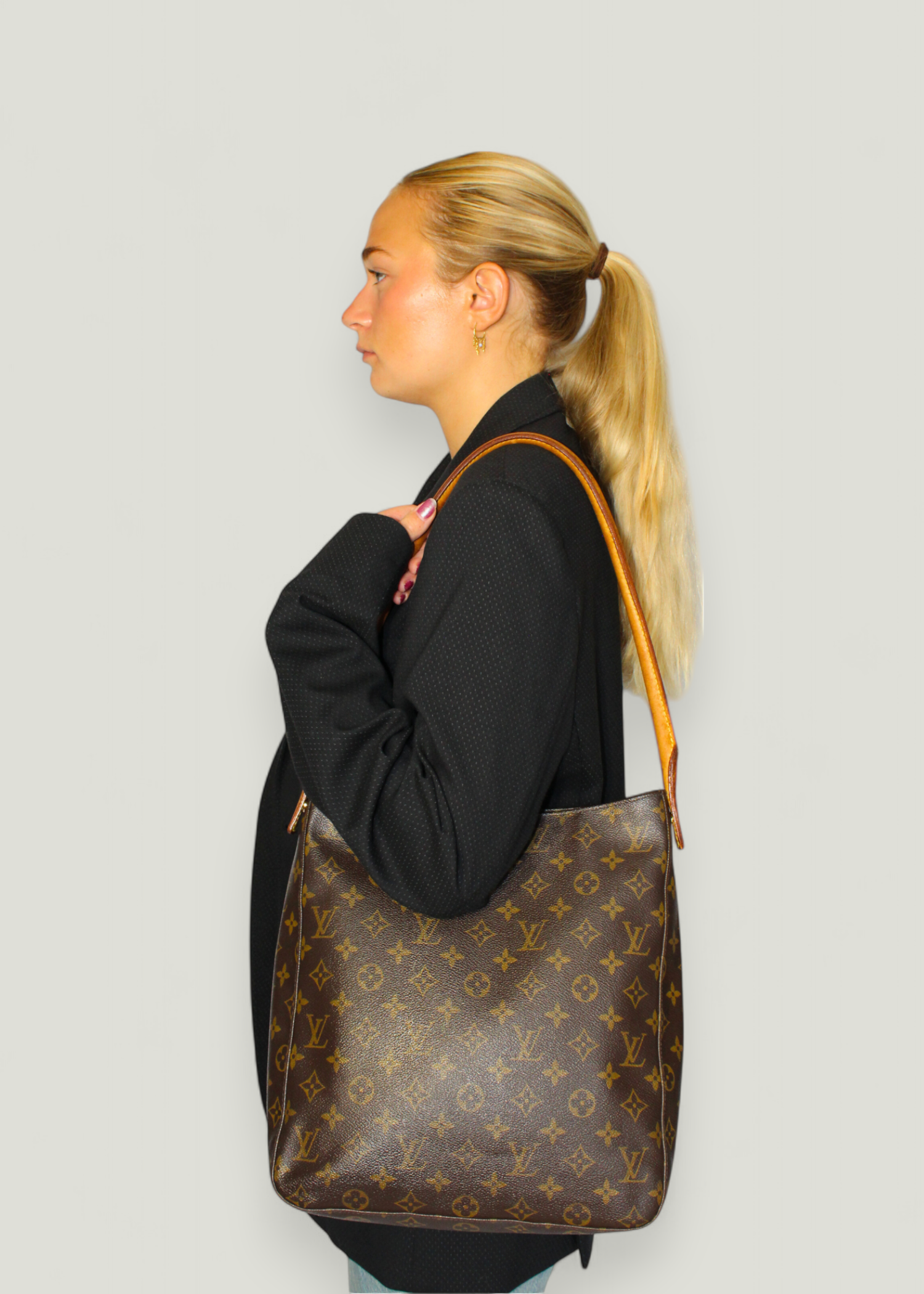 Preloved | Louis Vuitton Looping GM Skuldertaske i Monogram Canvas