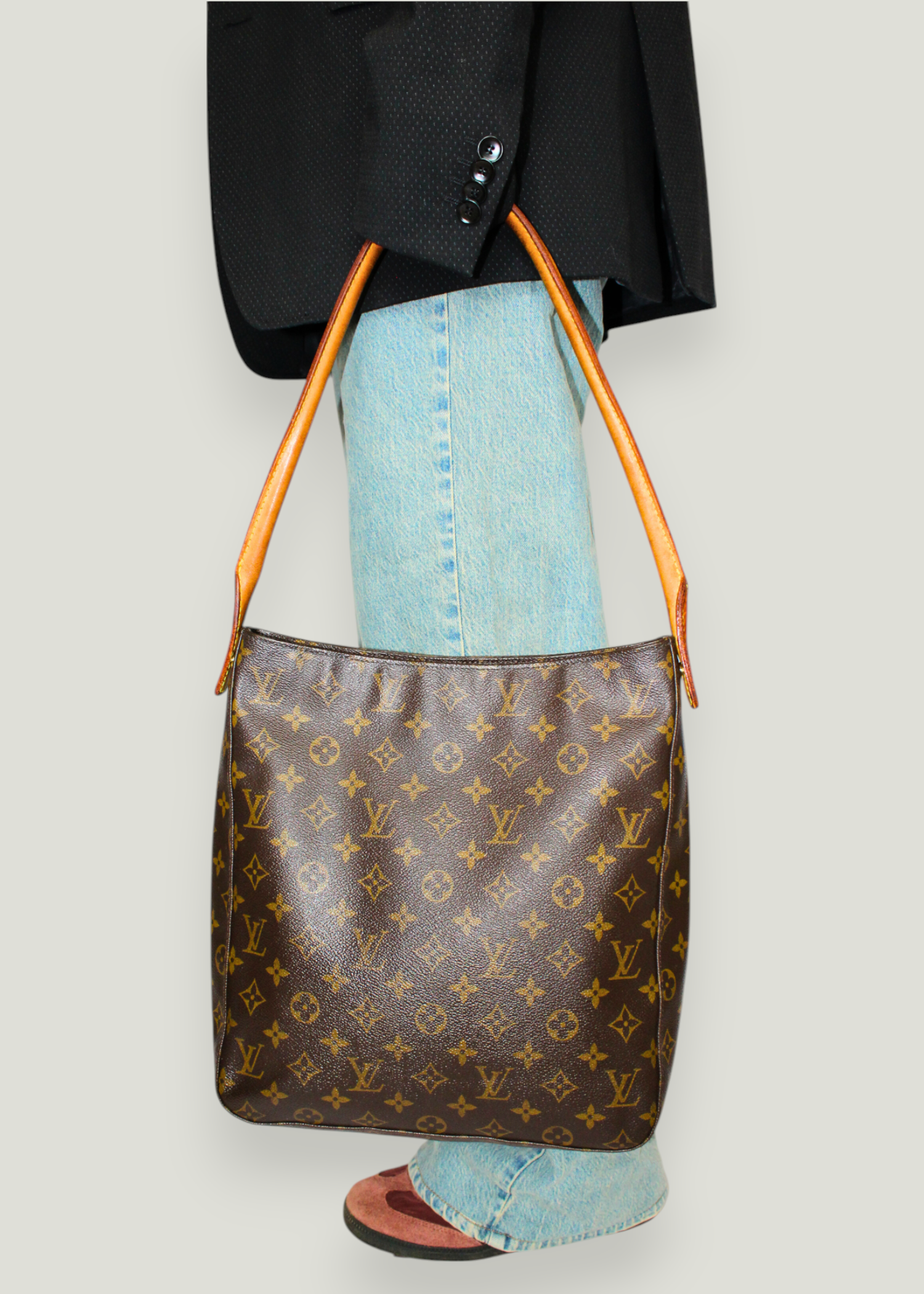 Preloved | Louis Vuitton Looping GM Skuldertaske i Monogram Canvas