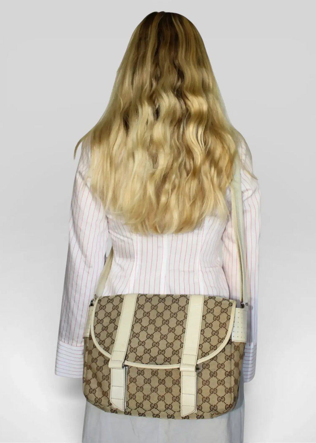 Preloved | Gucci GG Crossbody i Beige Monogram Canvas Gucci