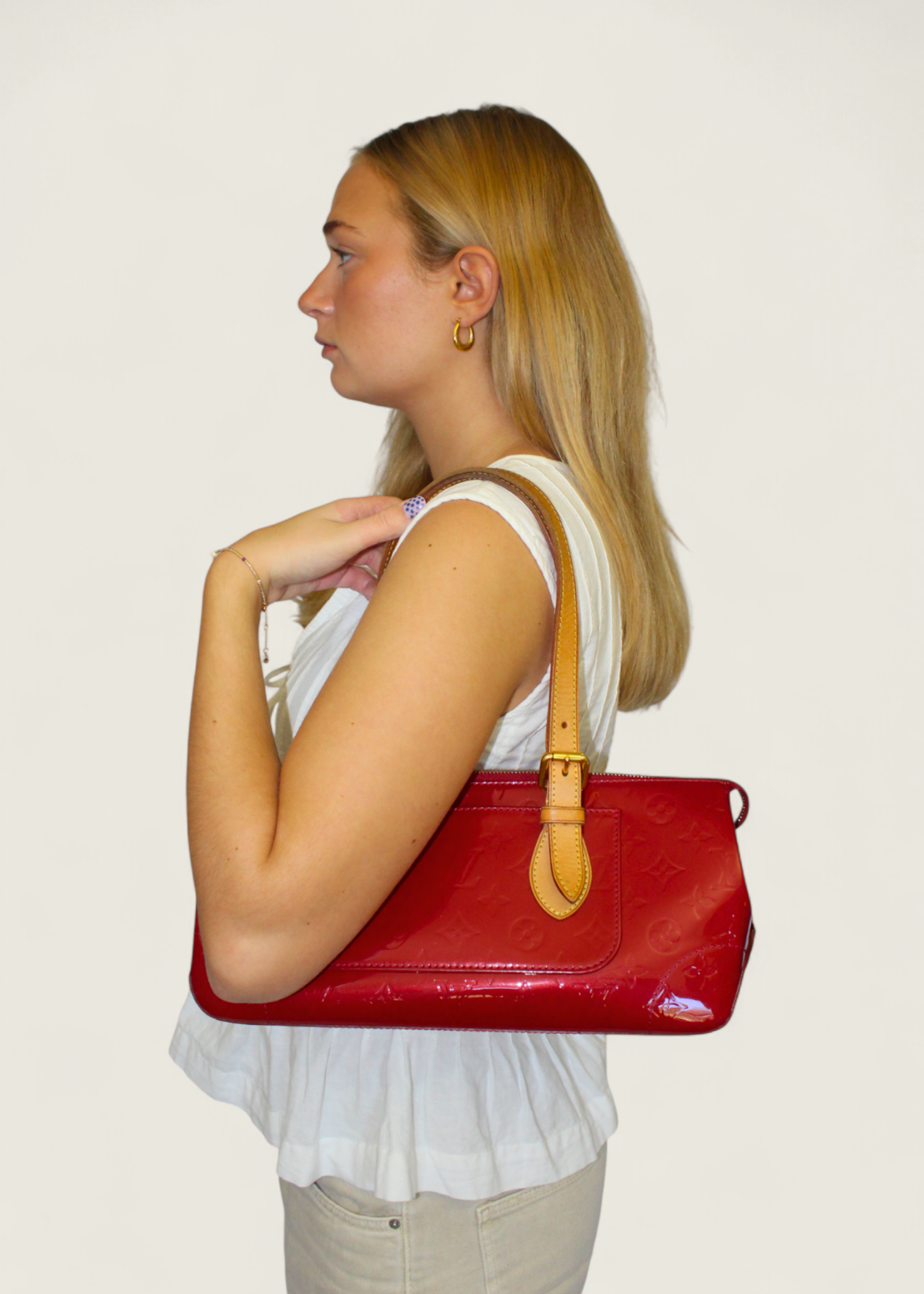 Preloved | Louis Vuitton Monogram Vernis Rosewood Avenue Håndtaske i Rød