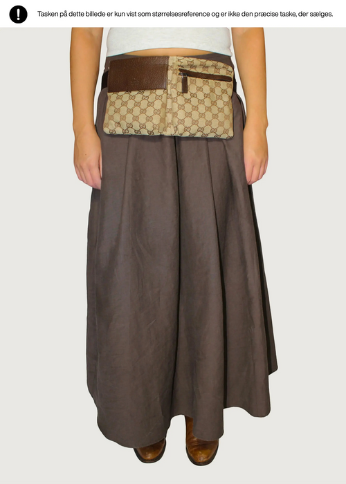 Preloved | Gucci GG Monogram Bæltetaske i Brun Canvas