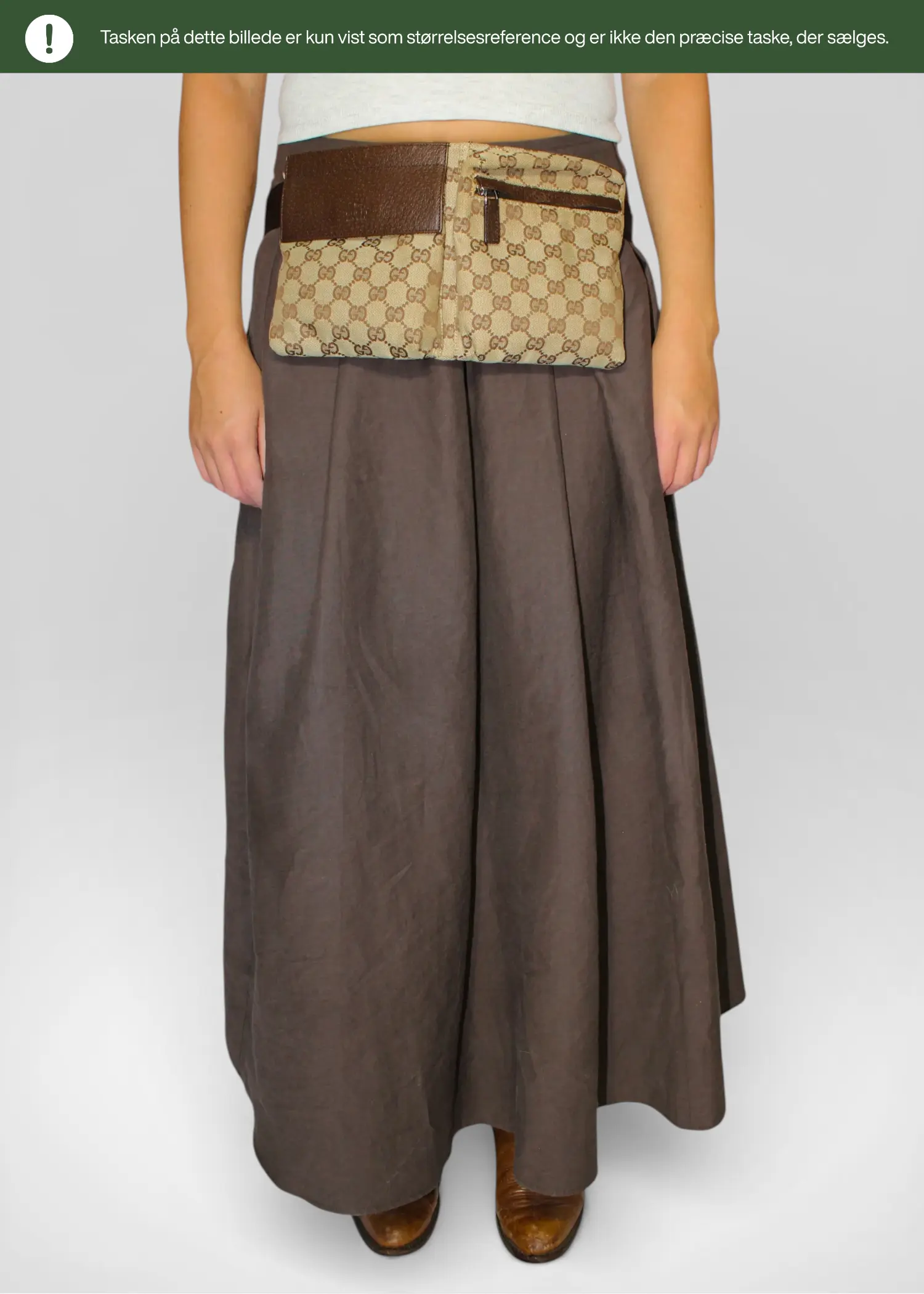 Preloved | Gucci GG Monogram Bæltetaske i Brun Canvas Gucci