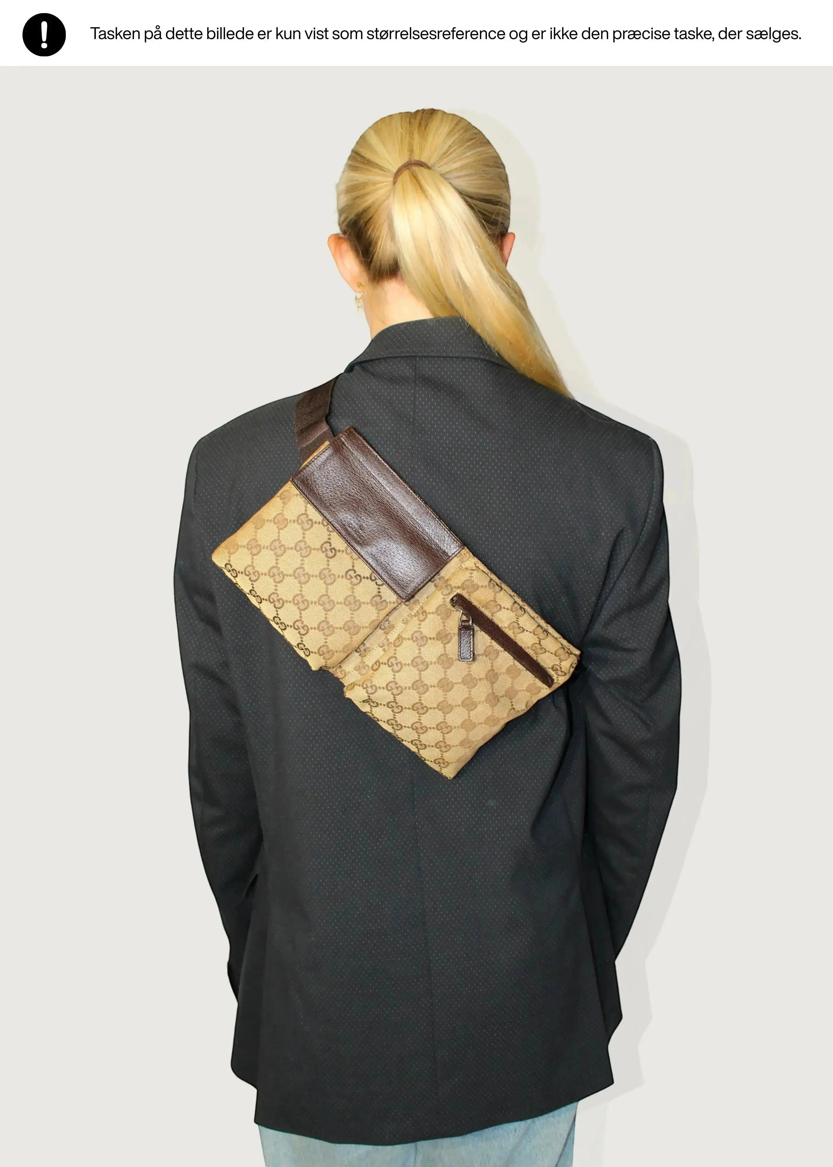 Preloved | Gucci GG Monogram Bæltetaske i Brun Canvas Gucci