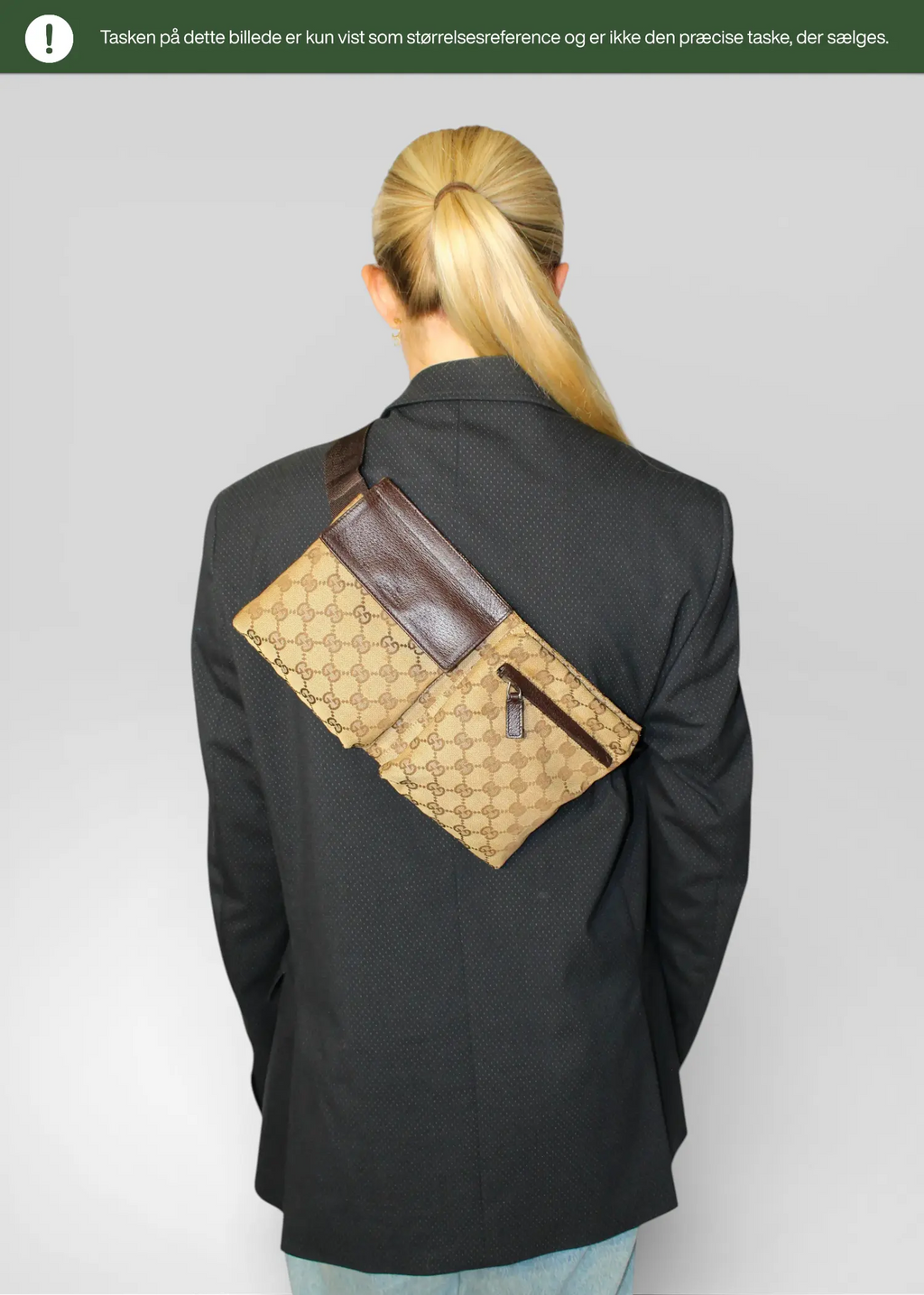 Preloved | Gucci GG Monogram Bæltetaske i Brun Canvas Gucci