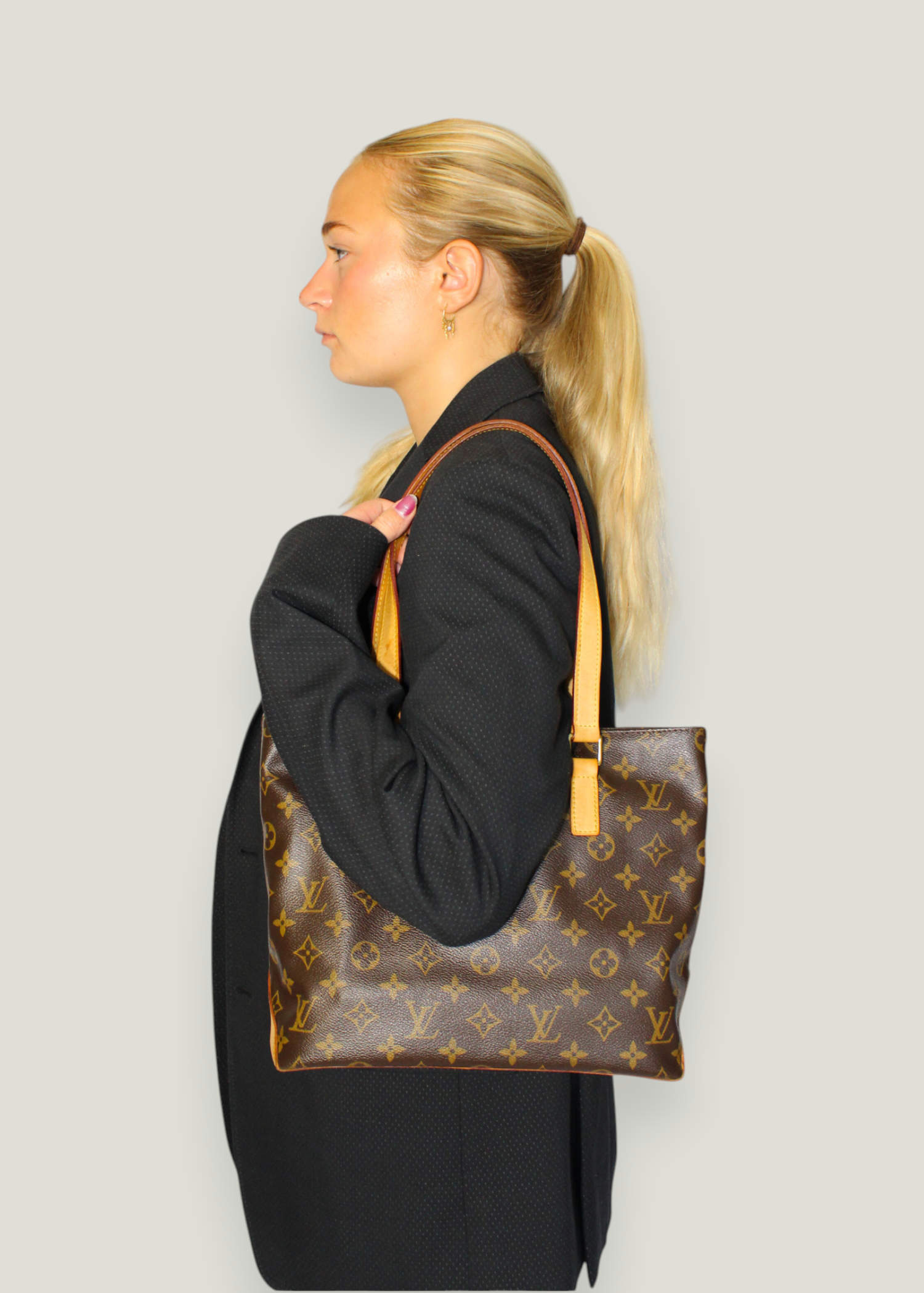 Preloved | Louis Vuitton Hippo Piano Totebag i Monogram Canvas