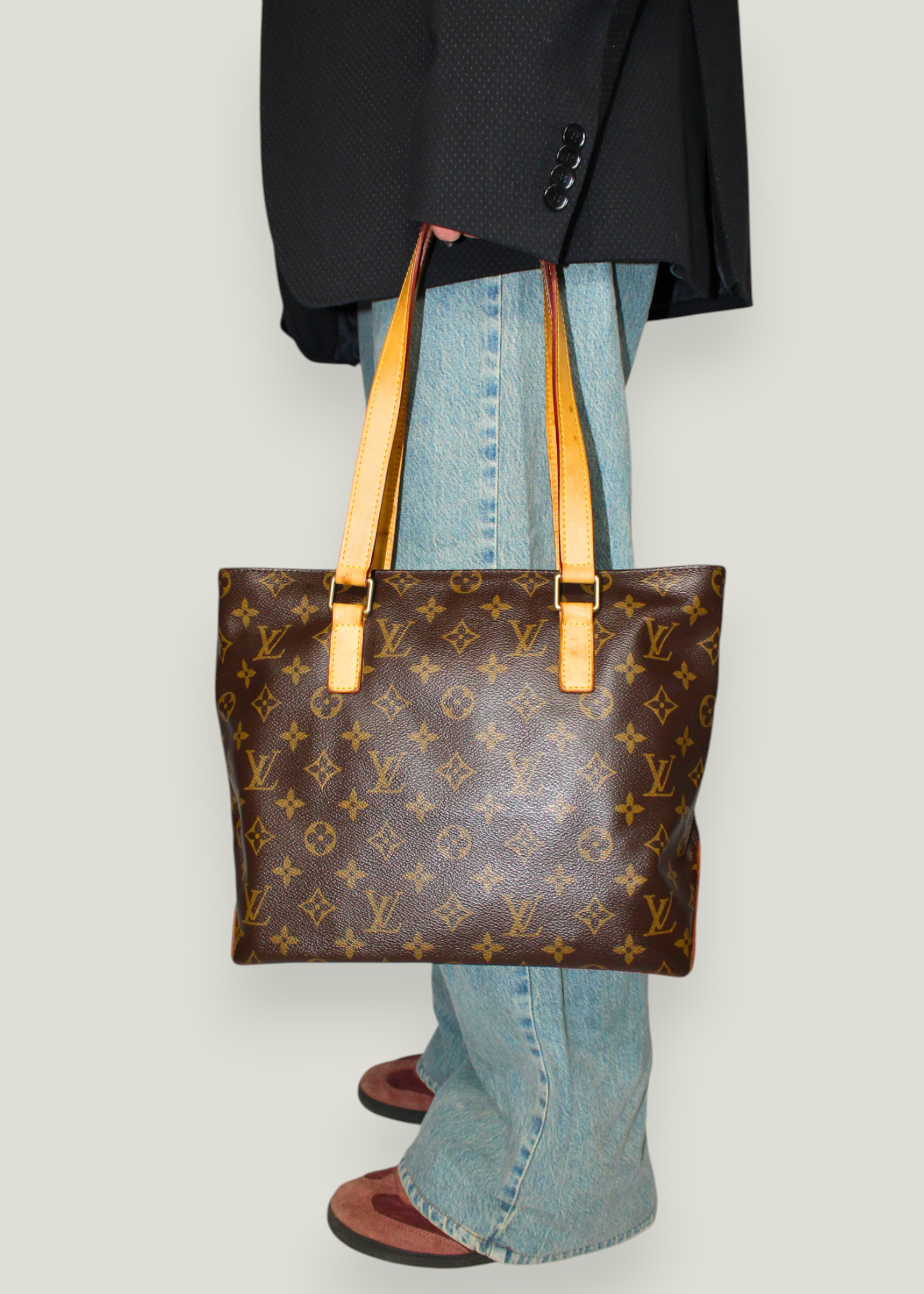 Preloved | Louis Vuitton Hippo Piano Totebag i Monogram Canvas