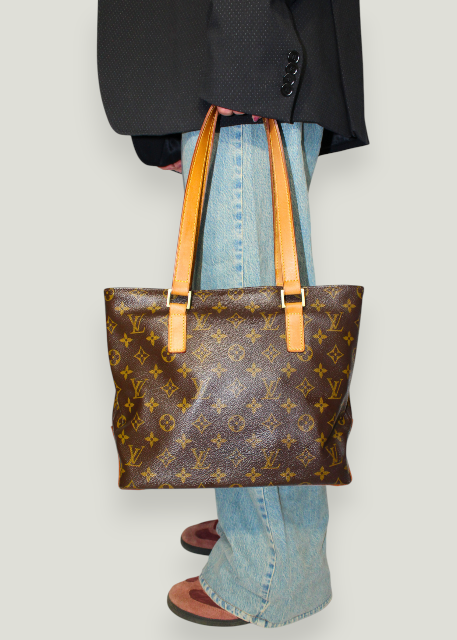 Preloved | Louis Vuitton Hippo Piano Totebag i Monogram Canvas