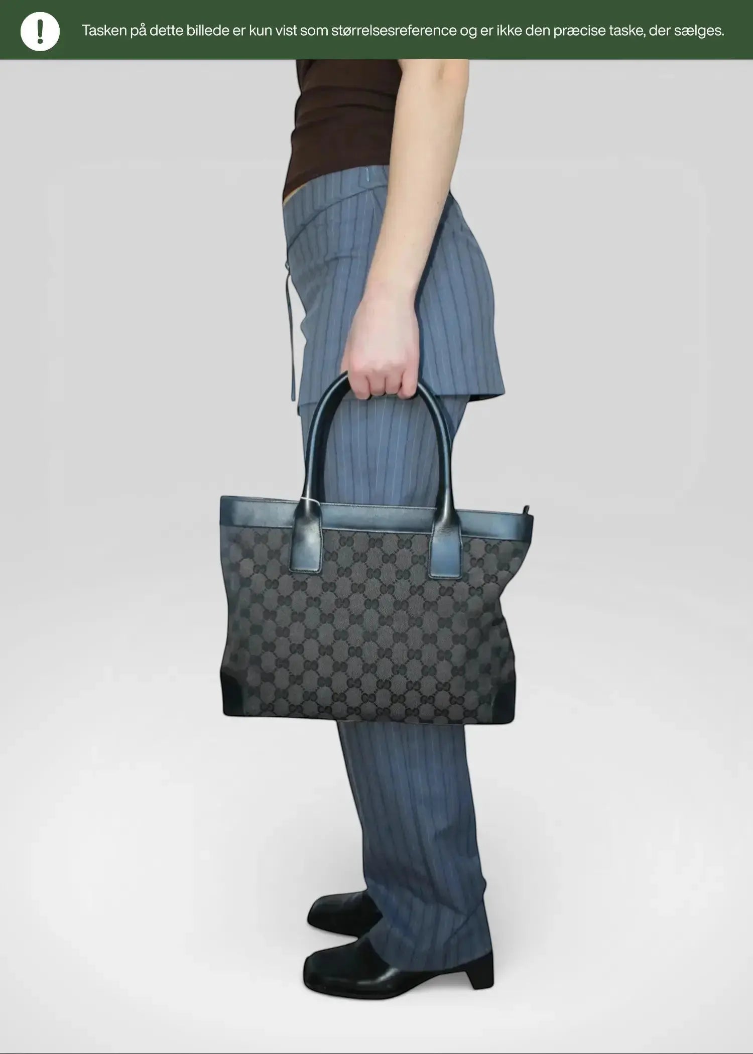 Preloved | Gucci GG Monogram Håndtaske i Sort Gucci