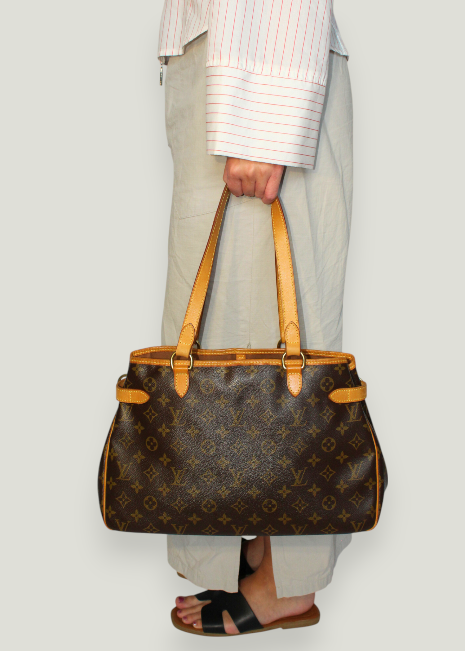 Preloved | Louis Vuitton Batignolles Horizontal Totebag i Monogram Canvas