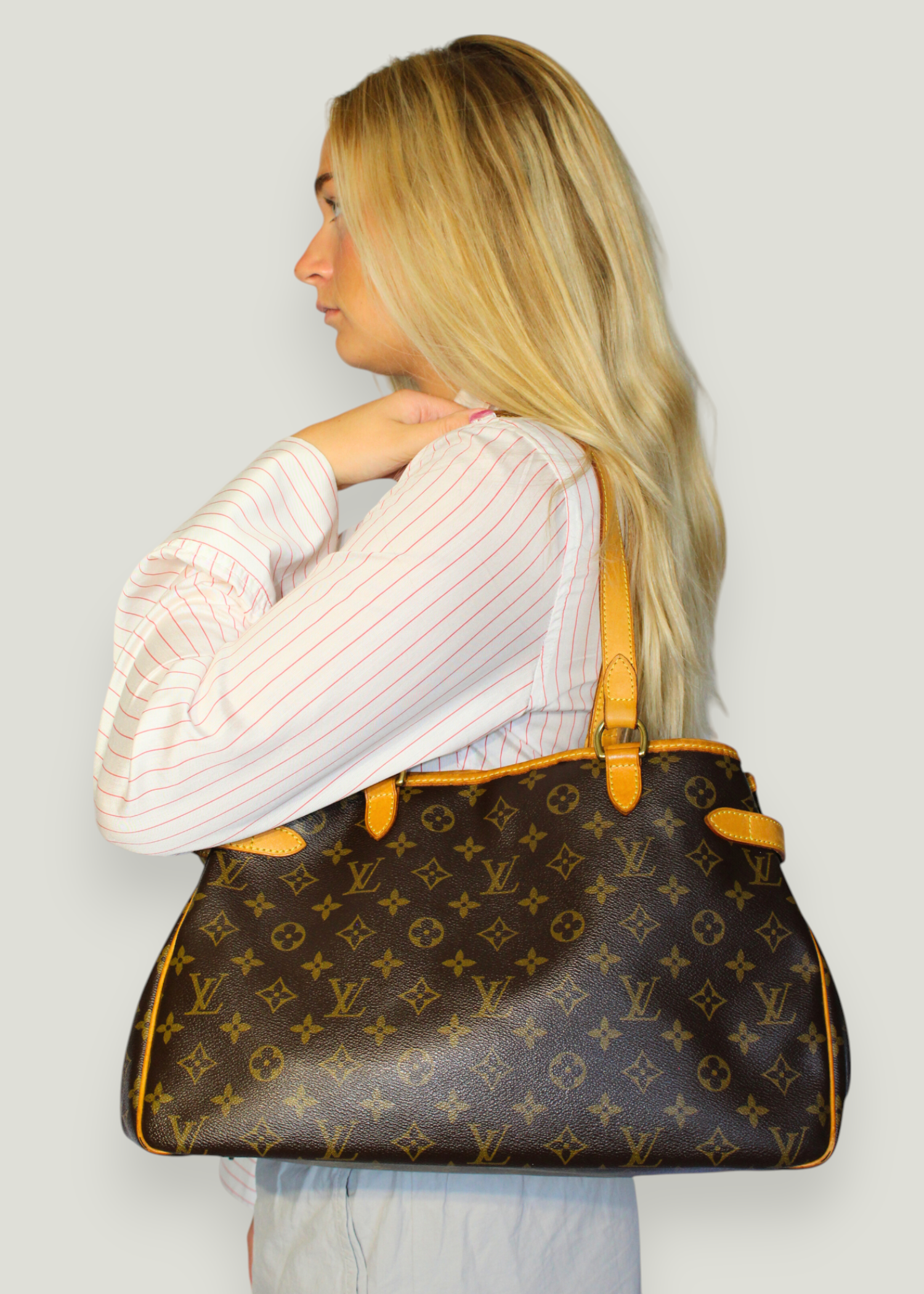 Preloved | Louis Vuitton Batignolles Horizontal Totebag i Monogram Canvas