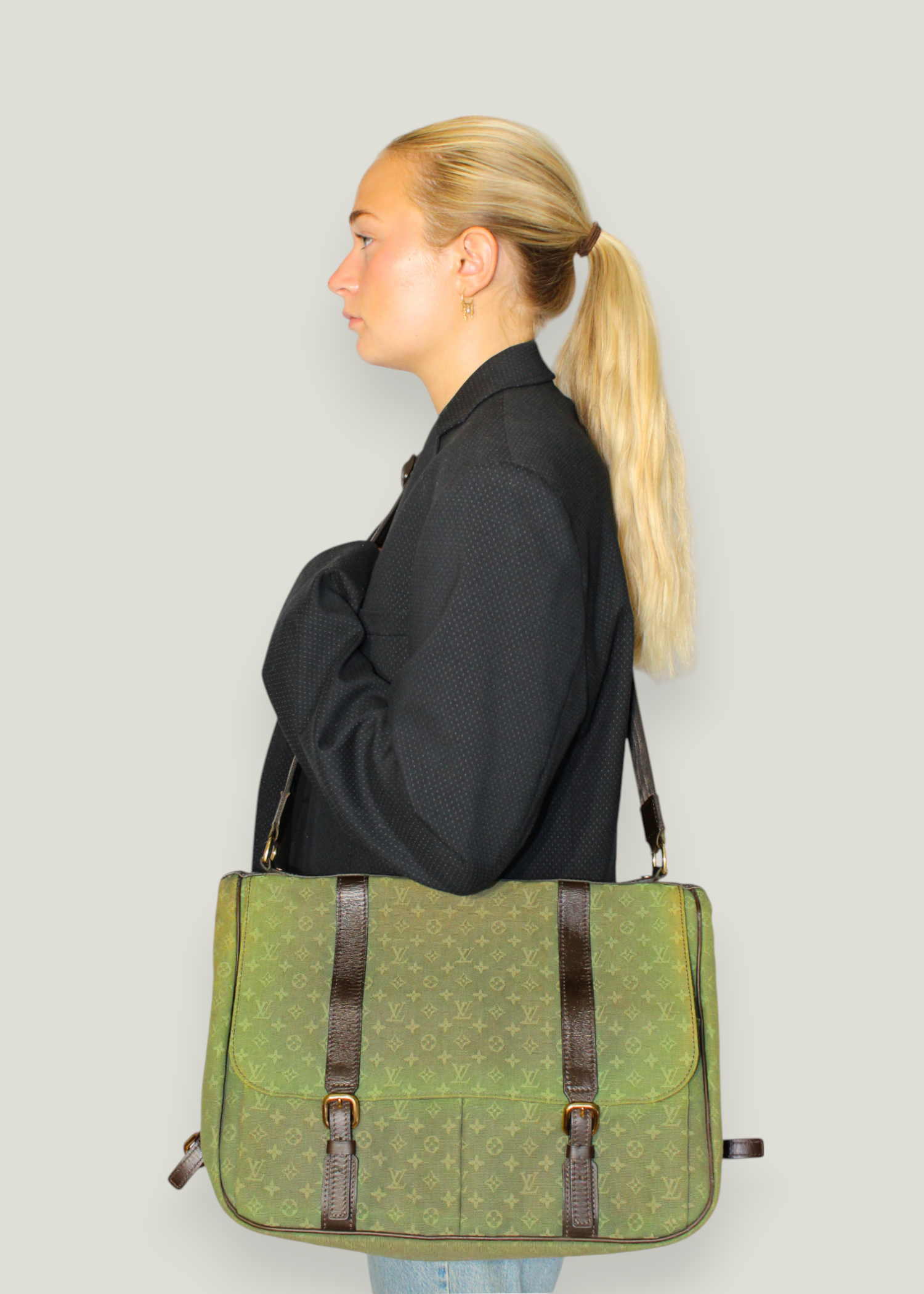 Preloved | Louis Vuitton Mini Sac Maman Crossbody Khaki Grøn