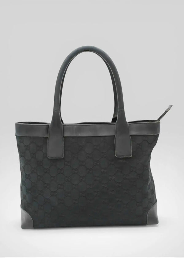 Preloved | Gucci GG Monogram Håndtaske i Sort Gucci