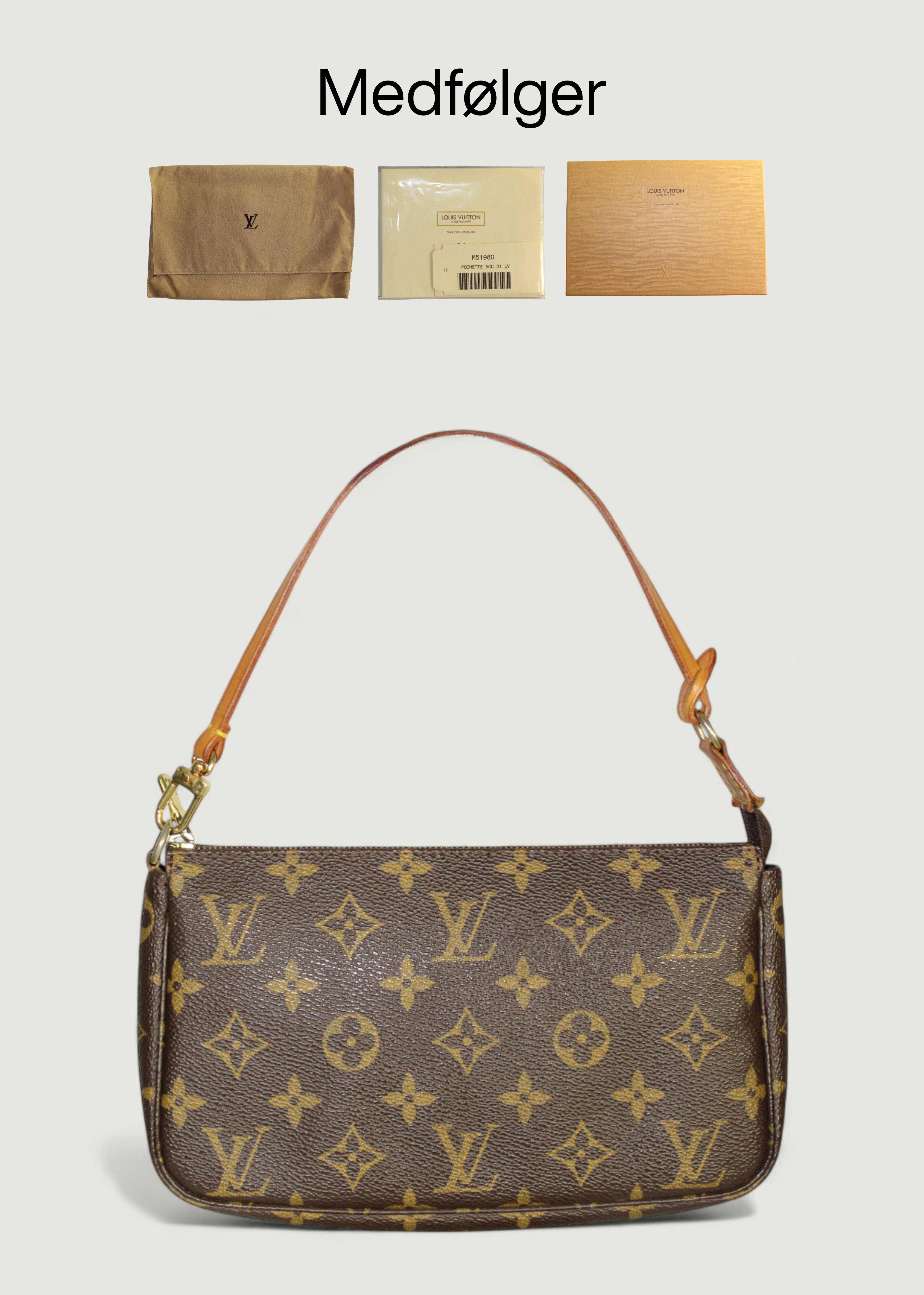 Preloved | Louis Vuitton Monogram Pochette Accessoires i Canvas