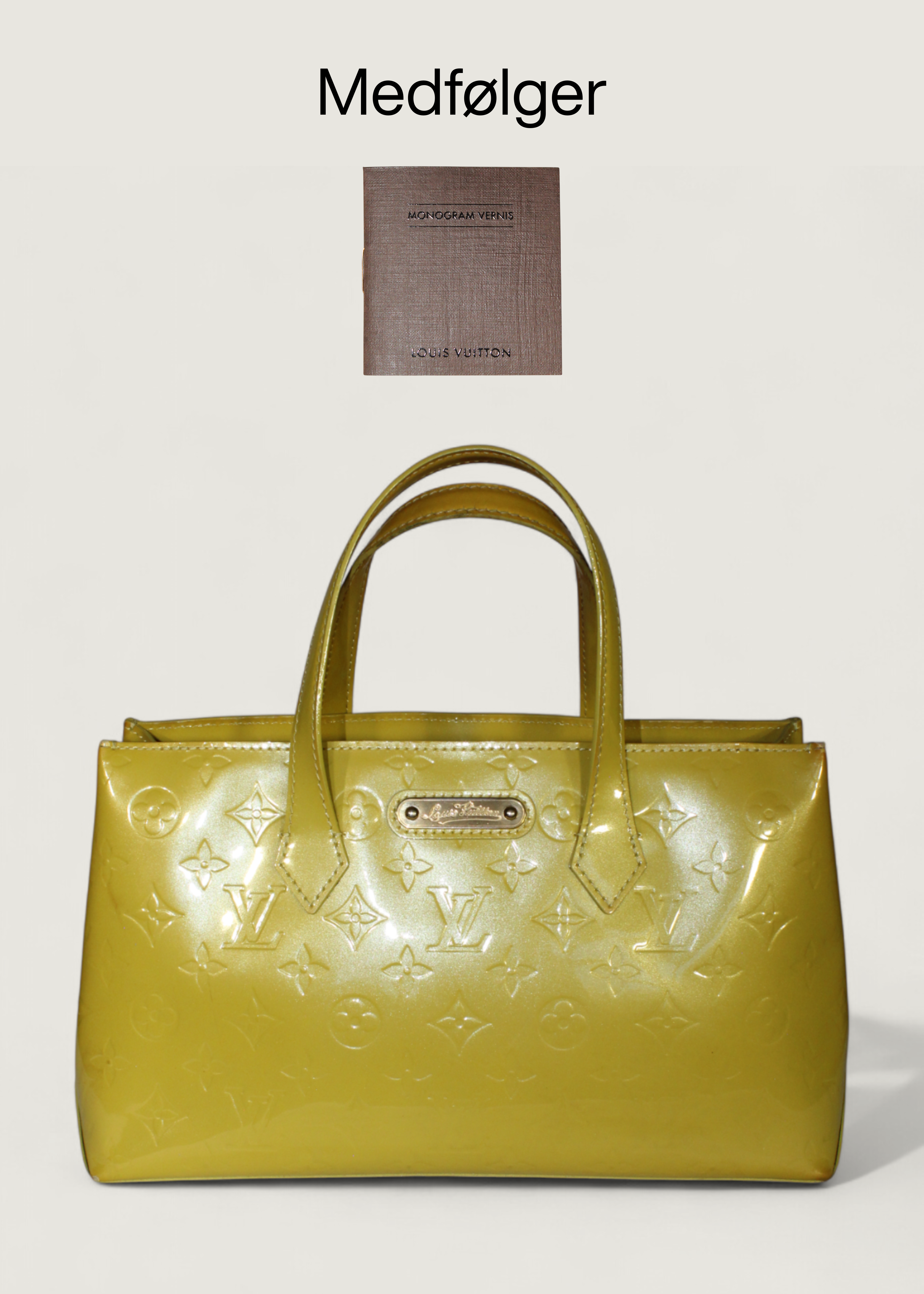 Preloved | Louis Vuitton Monogram Vernis Wilshire PM Totebag i Gul