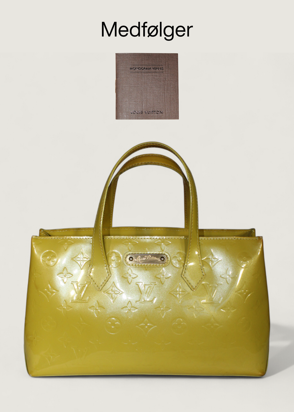 Preloved | Louis Vuitton Monogram Vernis Wilshire PM Totebag i Gul
