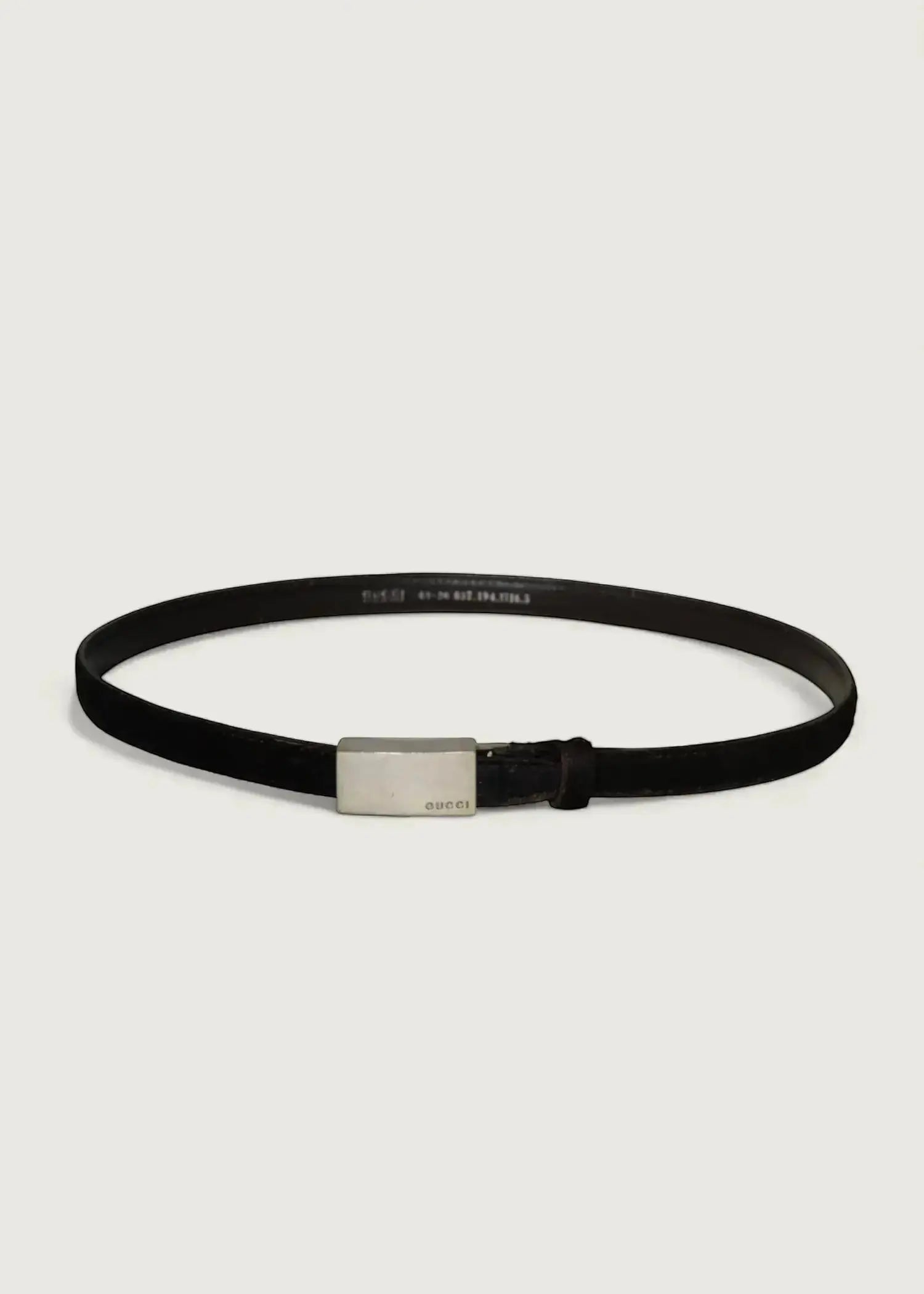 Preloved | Gucci Harako Bælte i Mørkebrunt Hårkalv Gucci