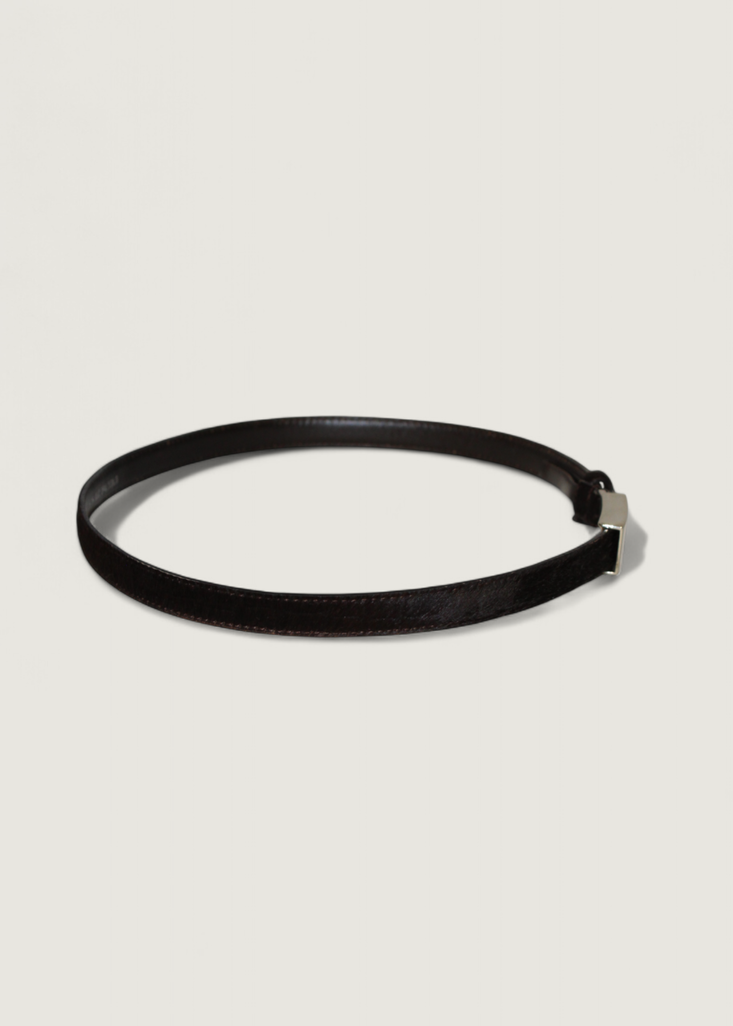 Preloved | Gucci Harako Bælte i Mørkebrunt Hårkalv