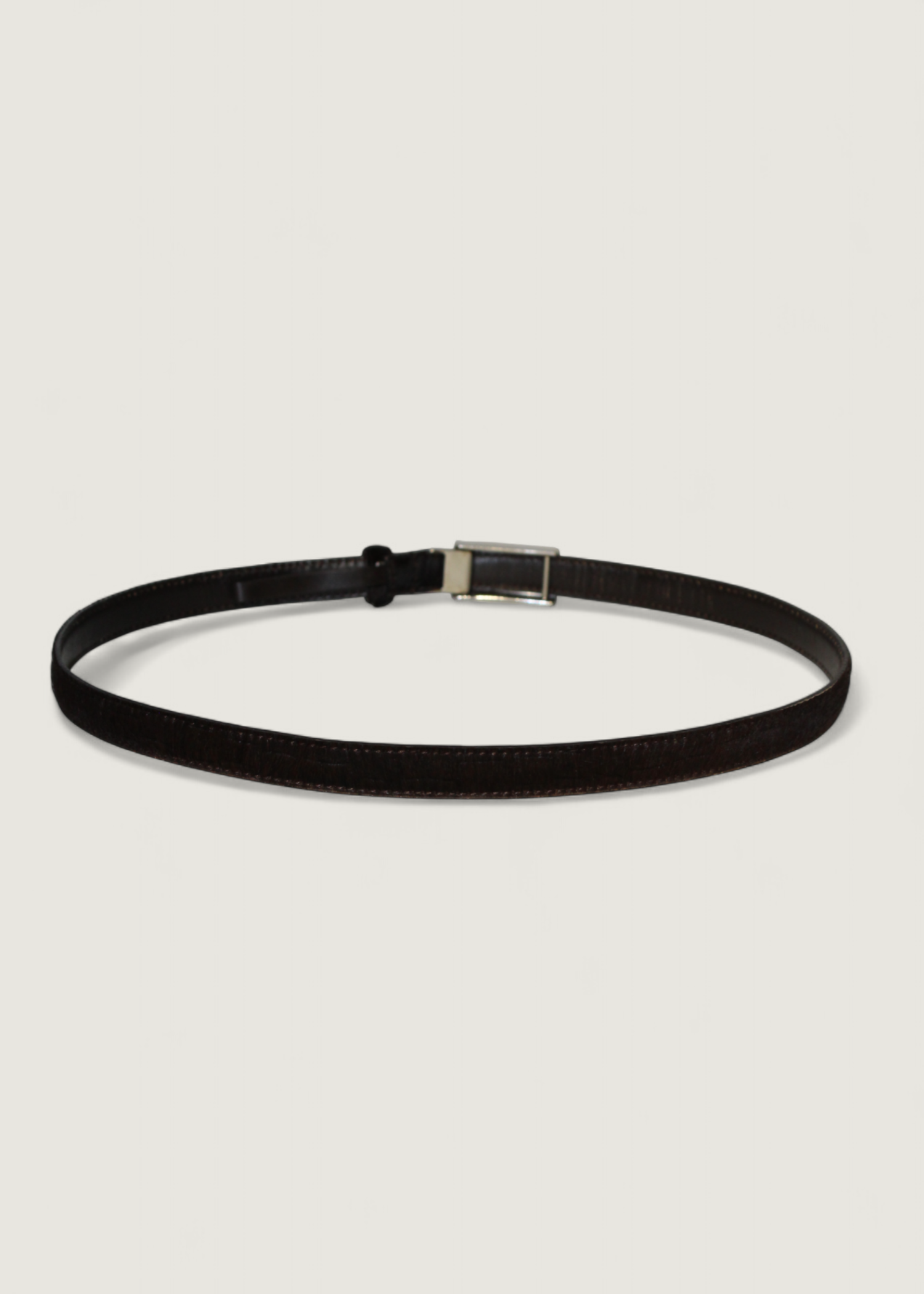 Preloved | Gucci Harako Bælte i Mørkebrunt Hårkalv