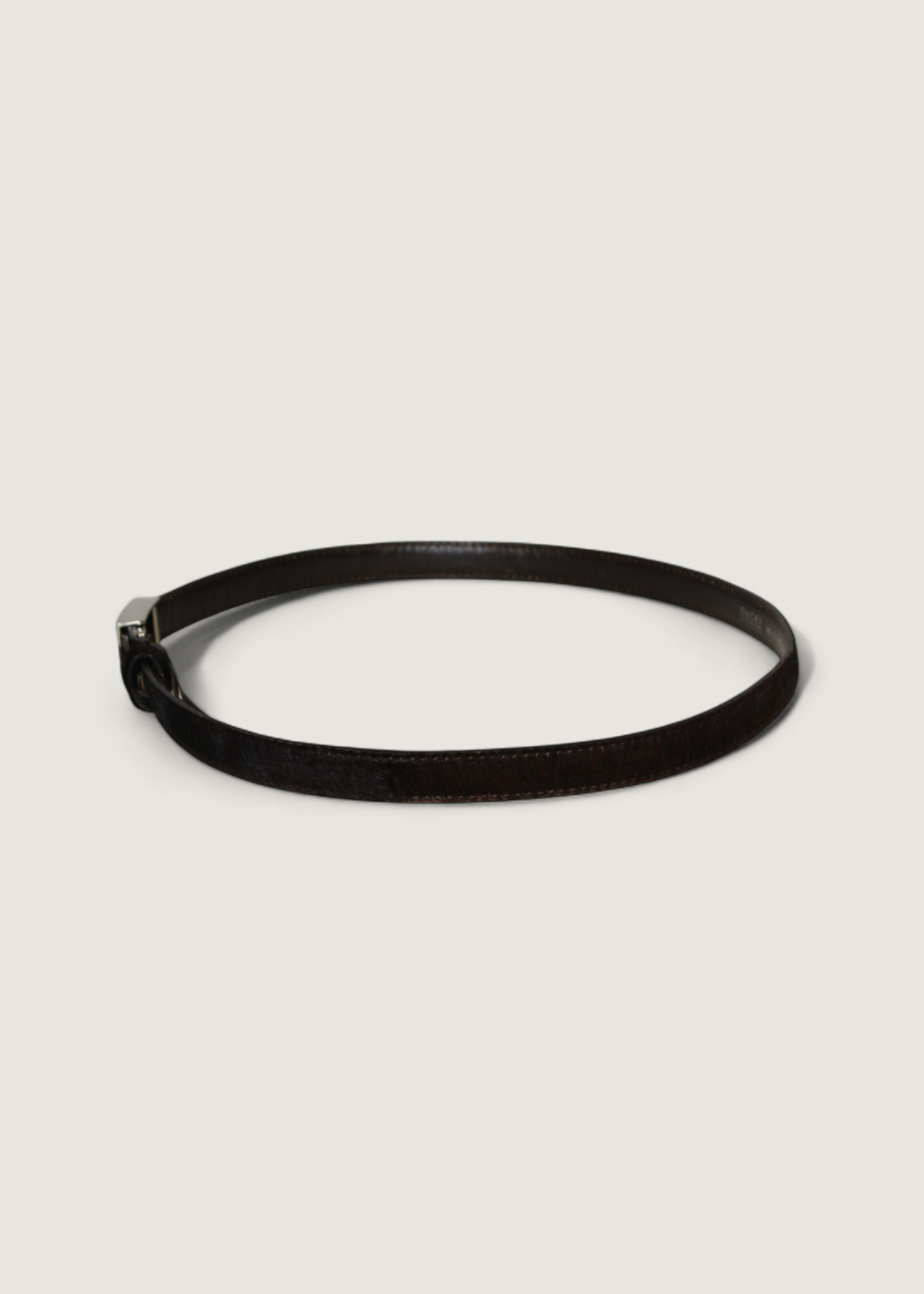 Preloved | Gucci Harako Bælte i Mørkebrunt Hårkalv