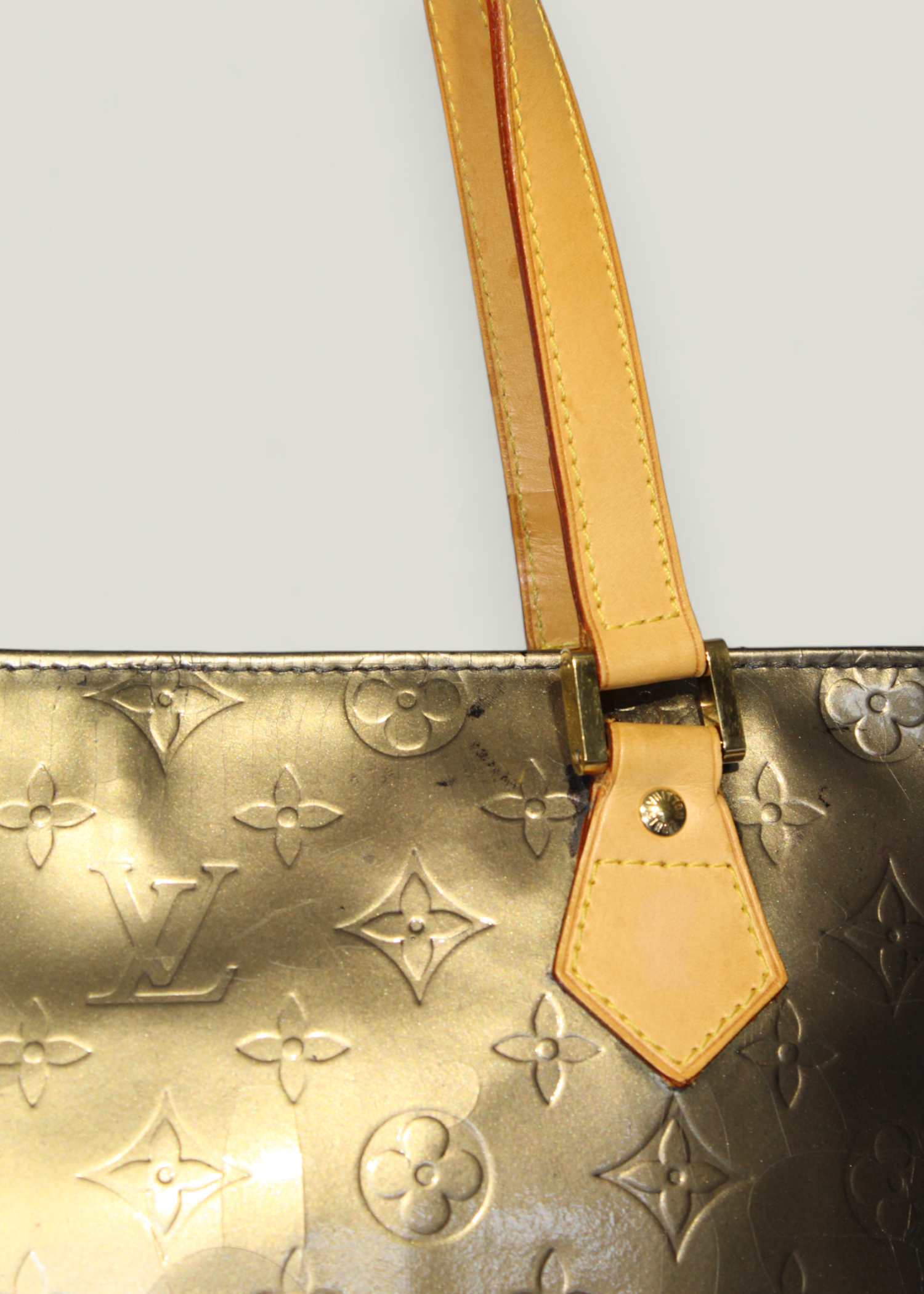 Preloved | Louis Vuitton Houston Gold Håndtaske i Monogram Vernis