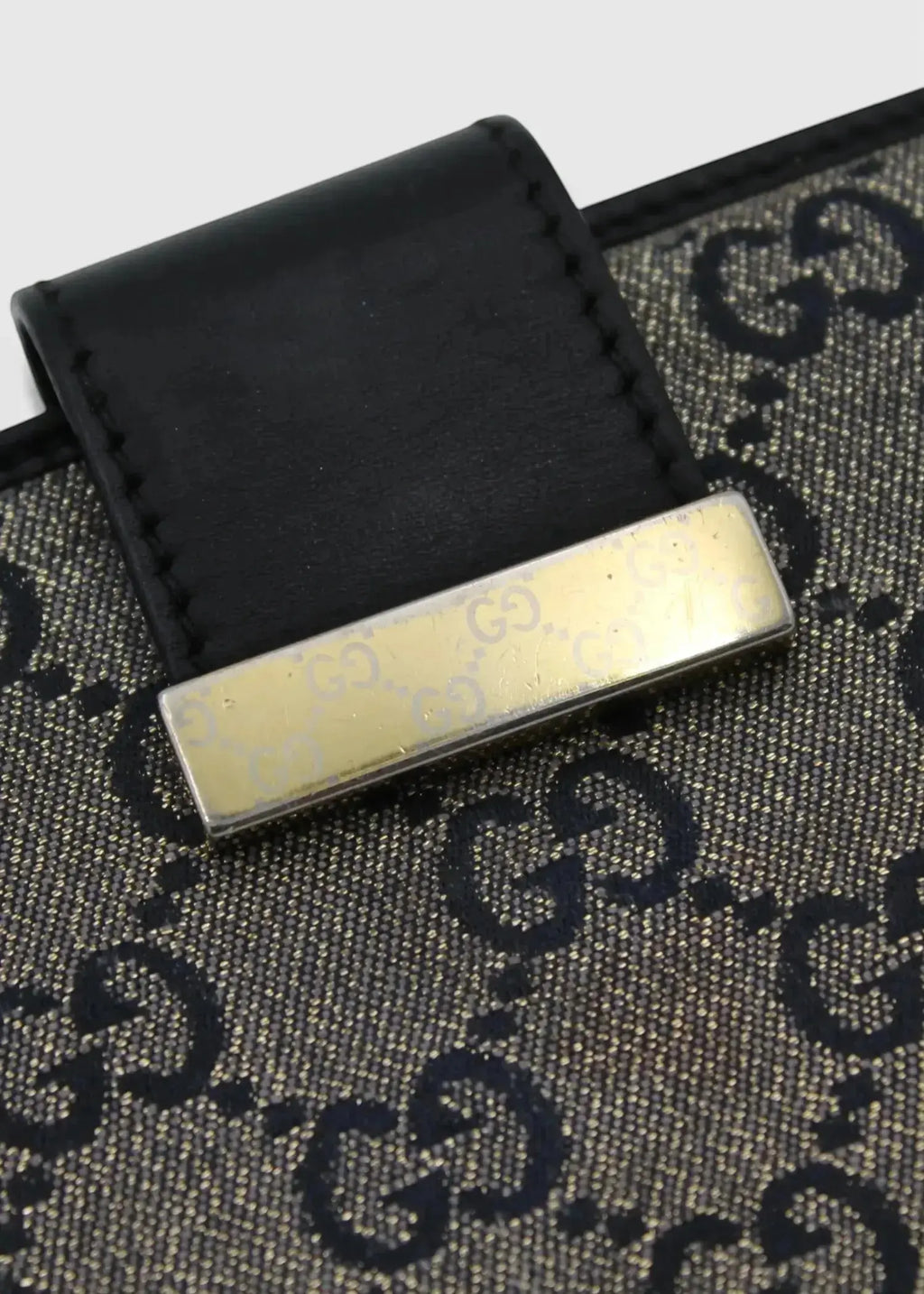 Preloved | Gucci GG Monogram Pung i Metallic Gucci