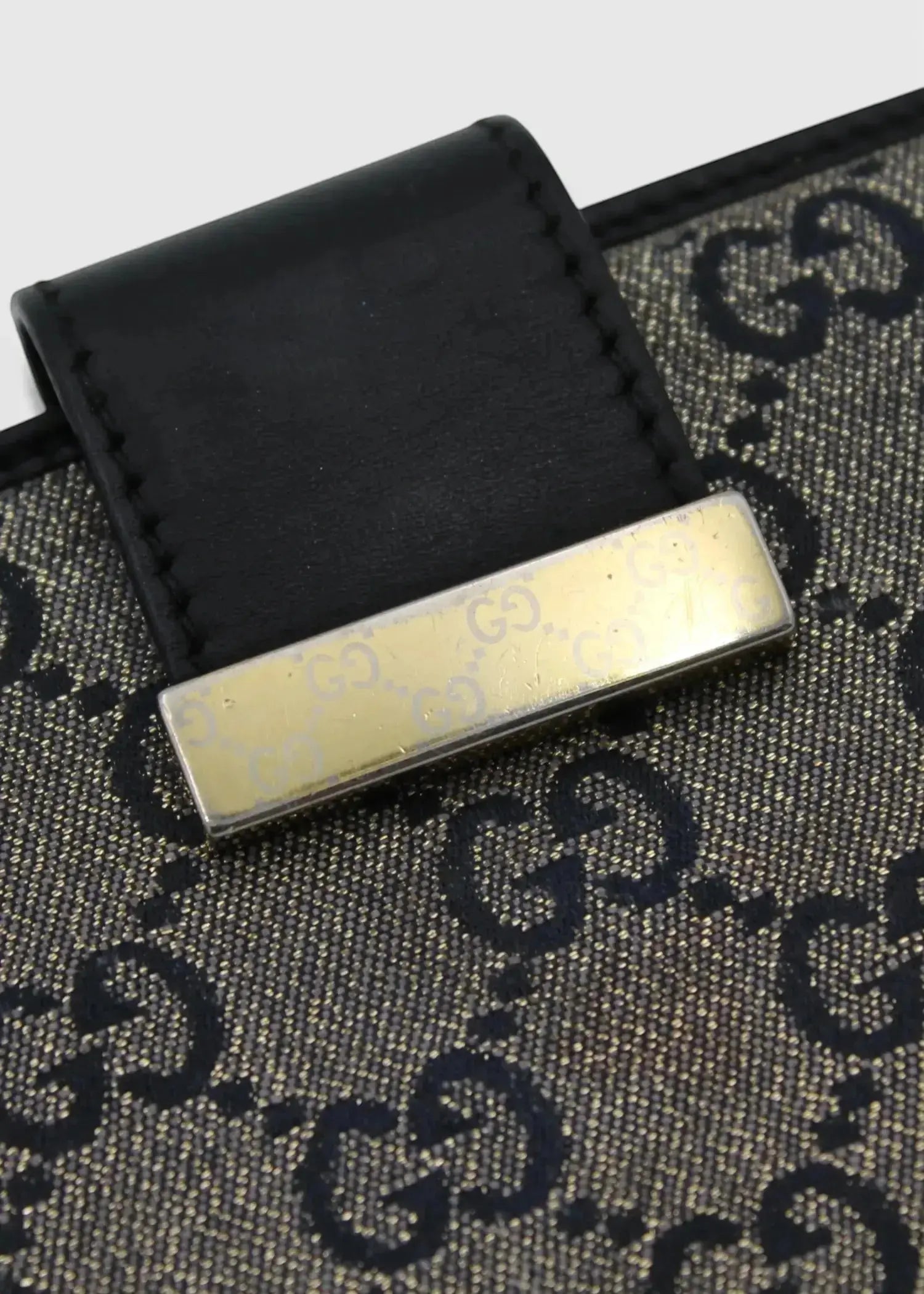 Preloved | Gucci GG Monogram Pung i Metallic Gucci
