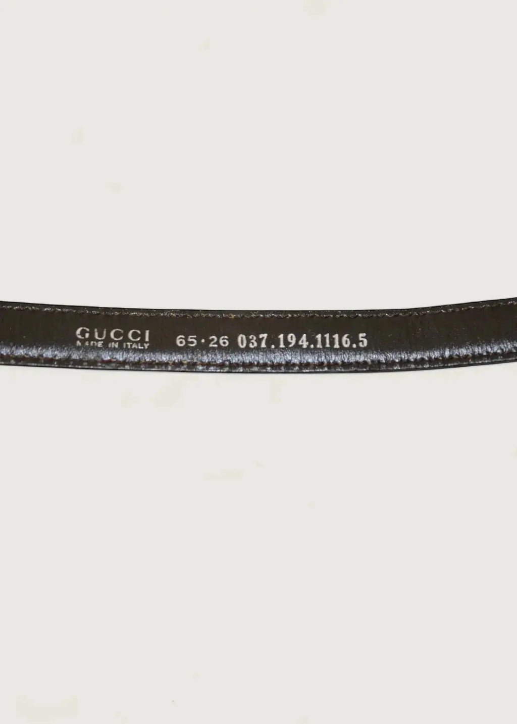 Preloved | Gucci Harako Bælte i Mørkebrunt Hårkalv Gucci
