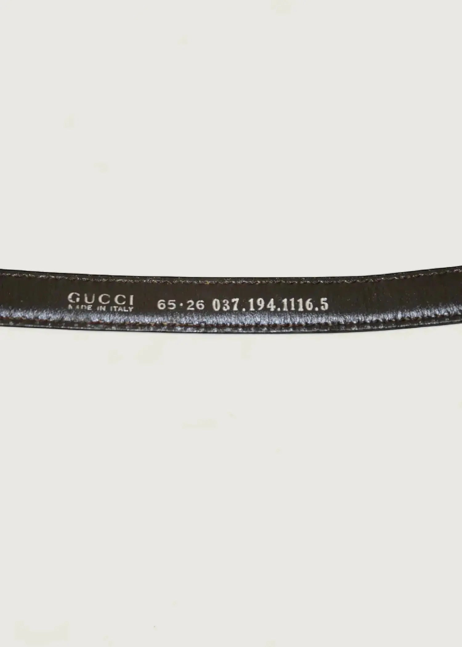 Preloved | Gucci Harako Bælte i Mørkebrunt Hårkalv Gucci