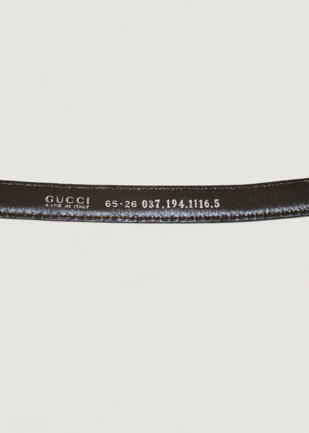 Preloved | Gucci Harako Bælte i Mørkebrunt Hårkalv