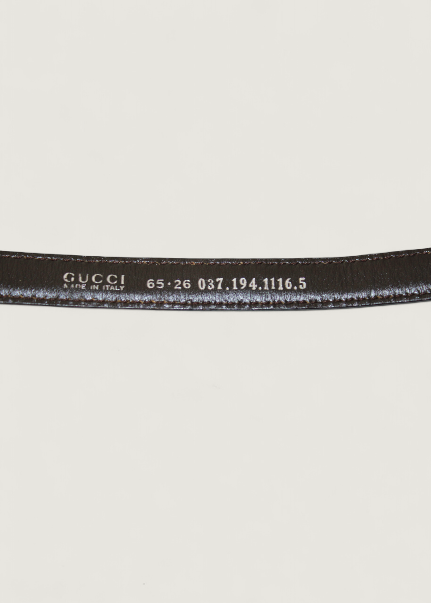 Preloved | Gucci Harako Bælte i Mørkebrunt Hårkalv