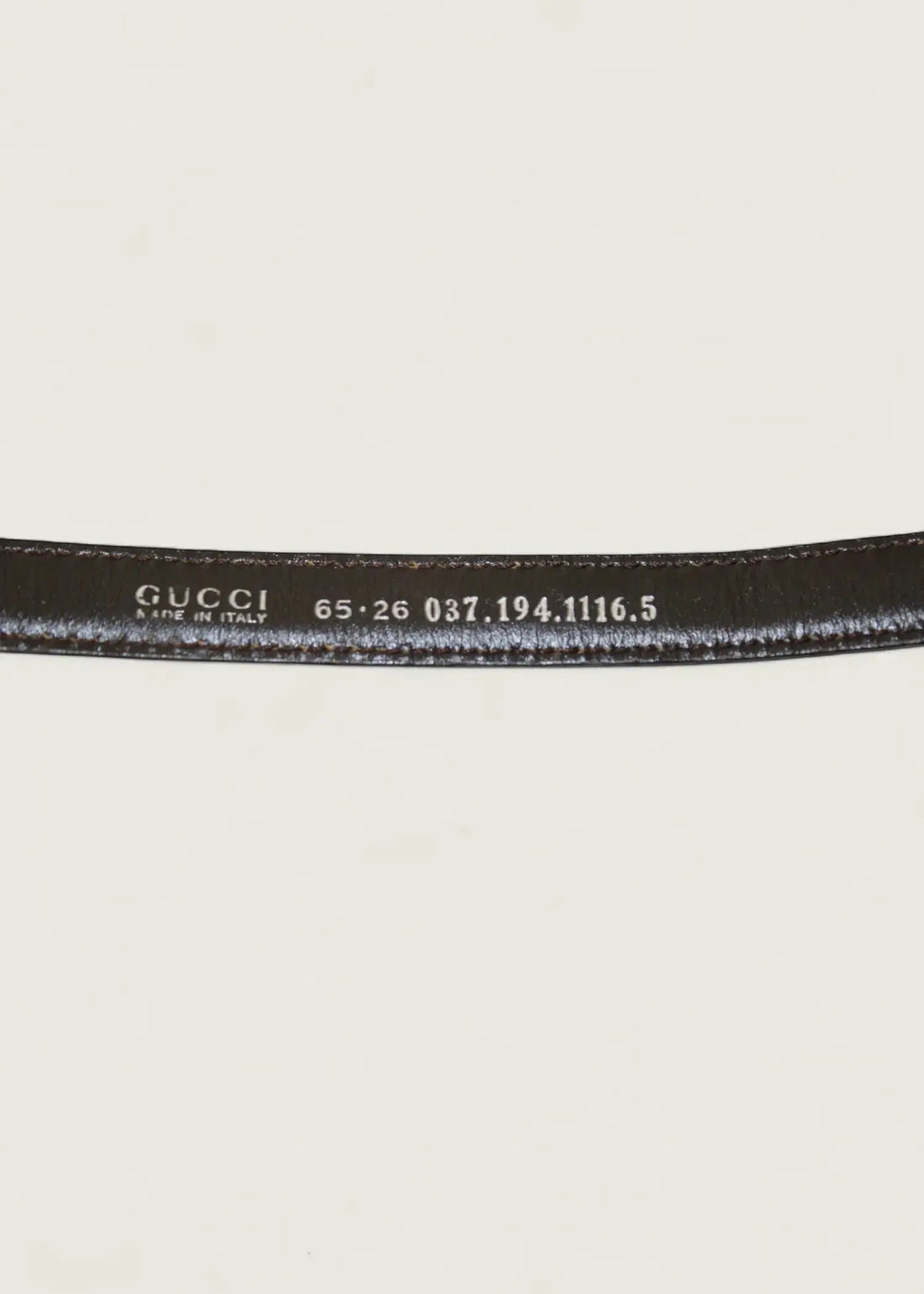 Preloved | Gucci Harako Bælte i Mørkebrunt Hårkalv Gucci