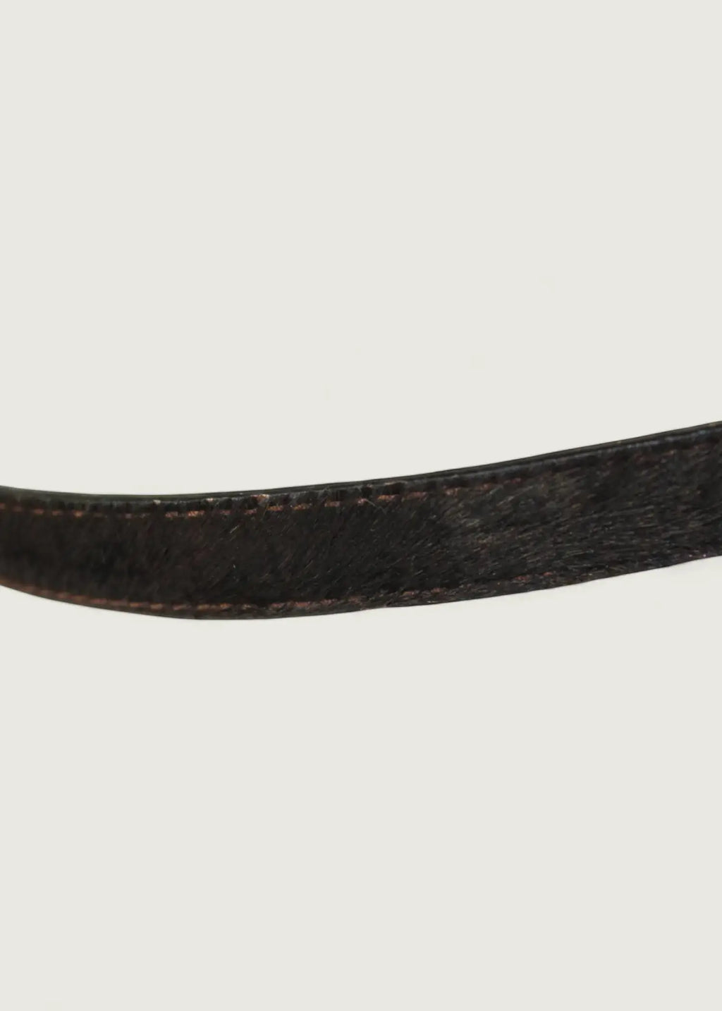 Preloved | Gucci Harako Bælte i Mørkebrunt Hårkalv Gucci