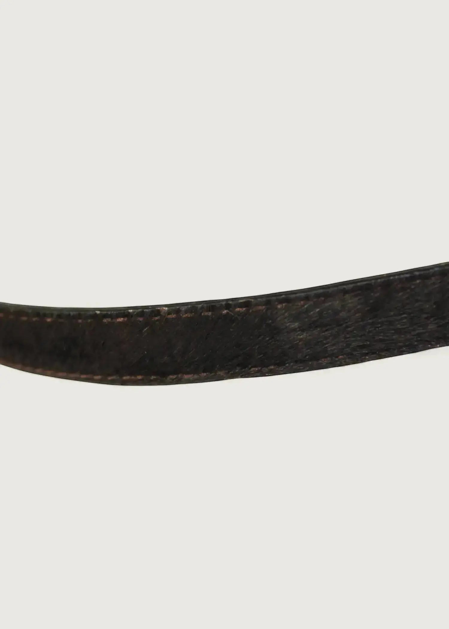 Preloved | Gucci Harako Bælte i Mørkebrunt Hårkalv Gucci