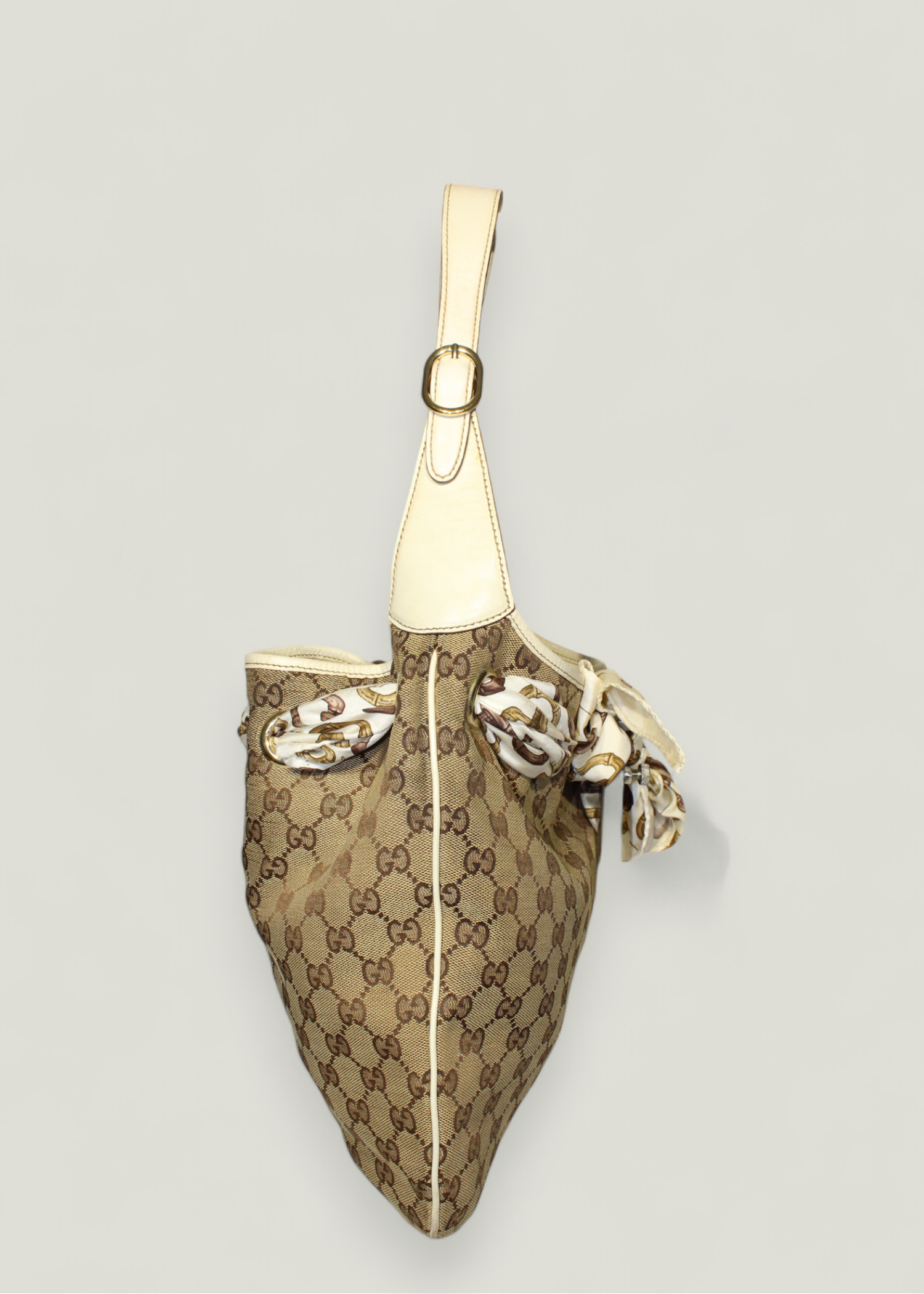 Preloved | Gucci GG Skuldertaske i Beige Monogram Canvas
