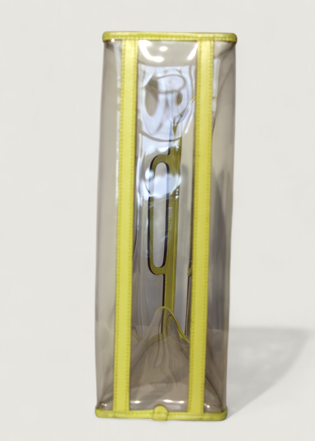 Preloved | Gucci Transparent Vinyl & Læder Håndtaske i Gul