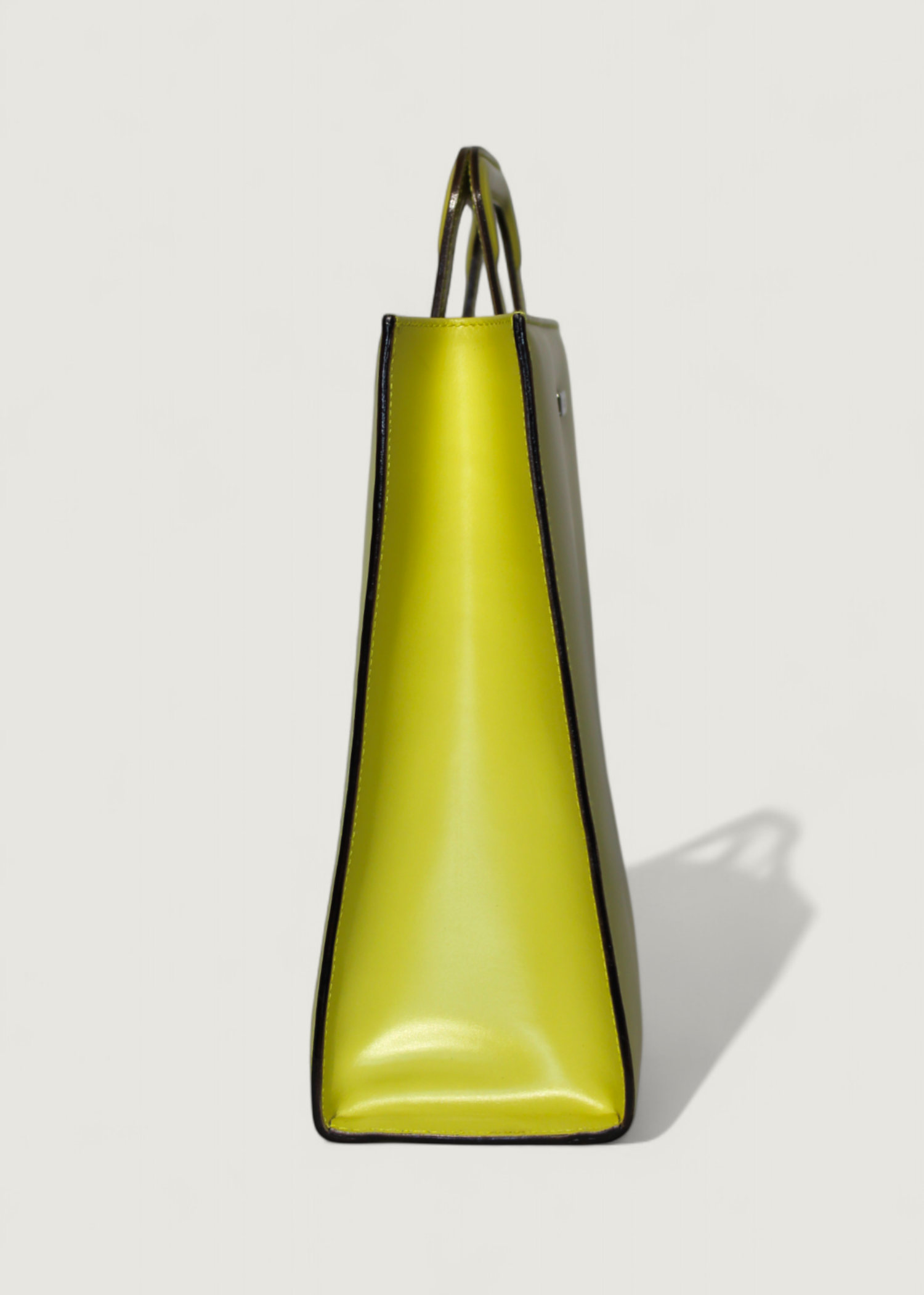 Preloved | Gucci Transparent Vinyl & Læder Håndtaske i Gul