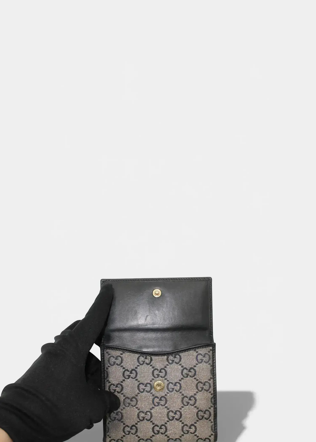Preloved | Gucci GG Monogram Pung i Metallic Gucci