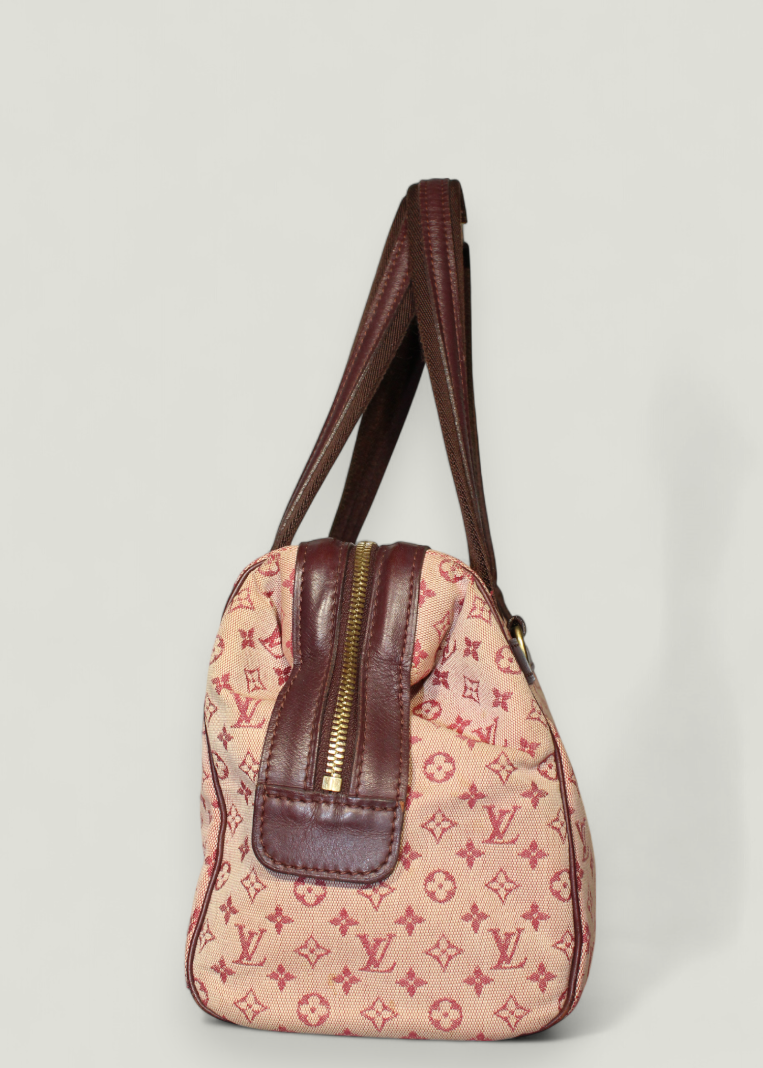Preloved | Louis Vuitton Josephine PM Totebag i Monogram Mini Lin Pink Canvas