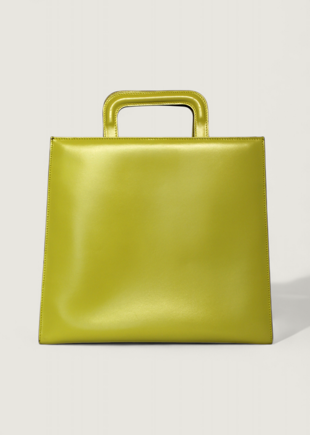 Preloved | Gucci Transparent Vinyl & Læder Håndtaske i Gul