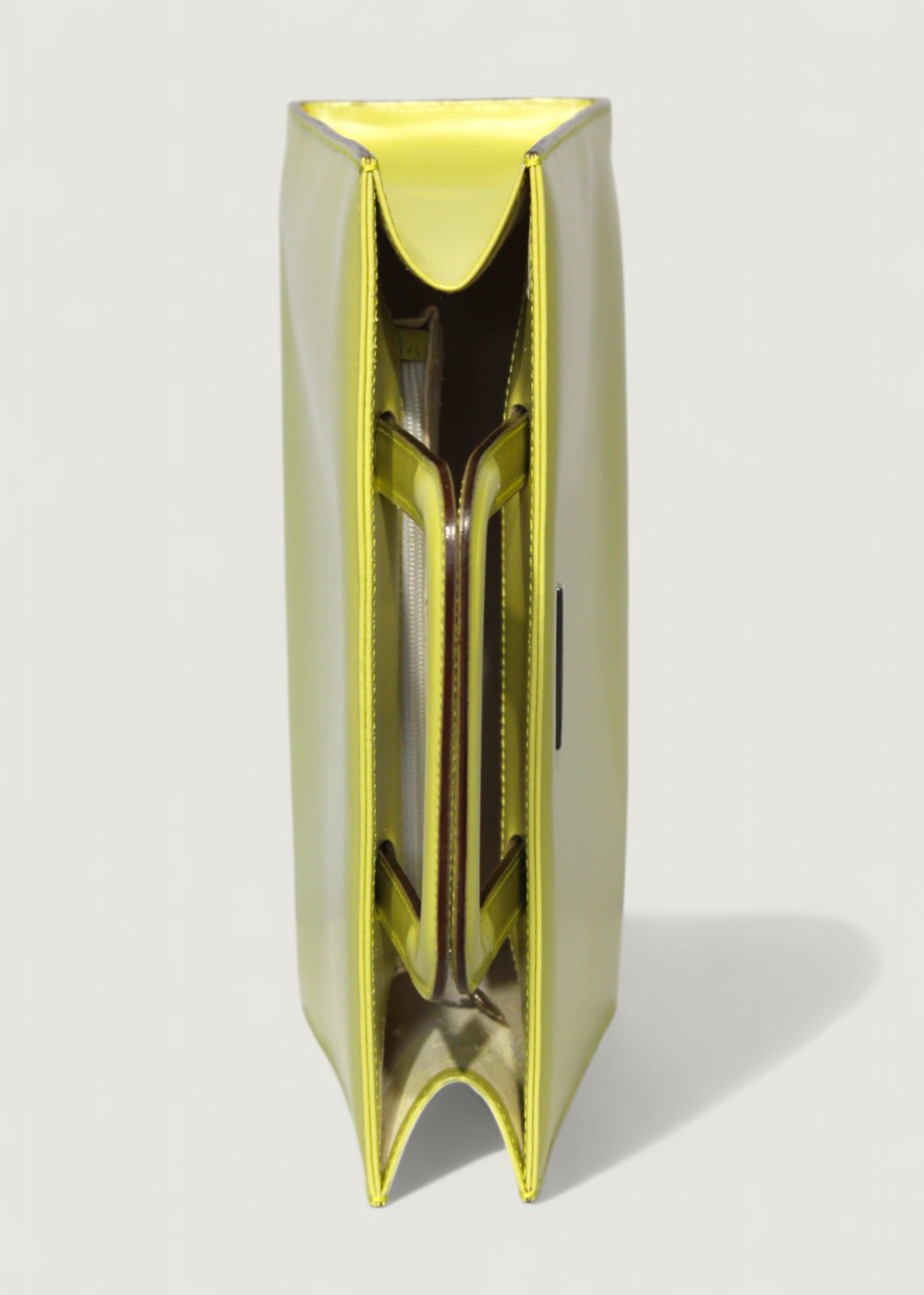 Preloved | Gucci Transparent Vinyl & Læder Håndtaske i Gul