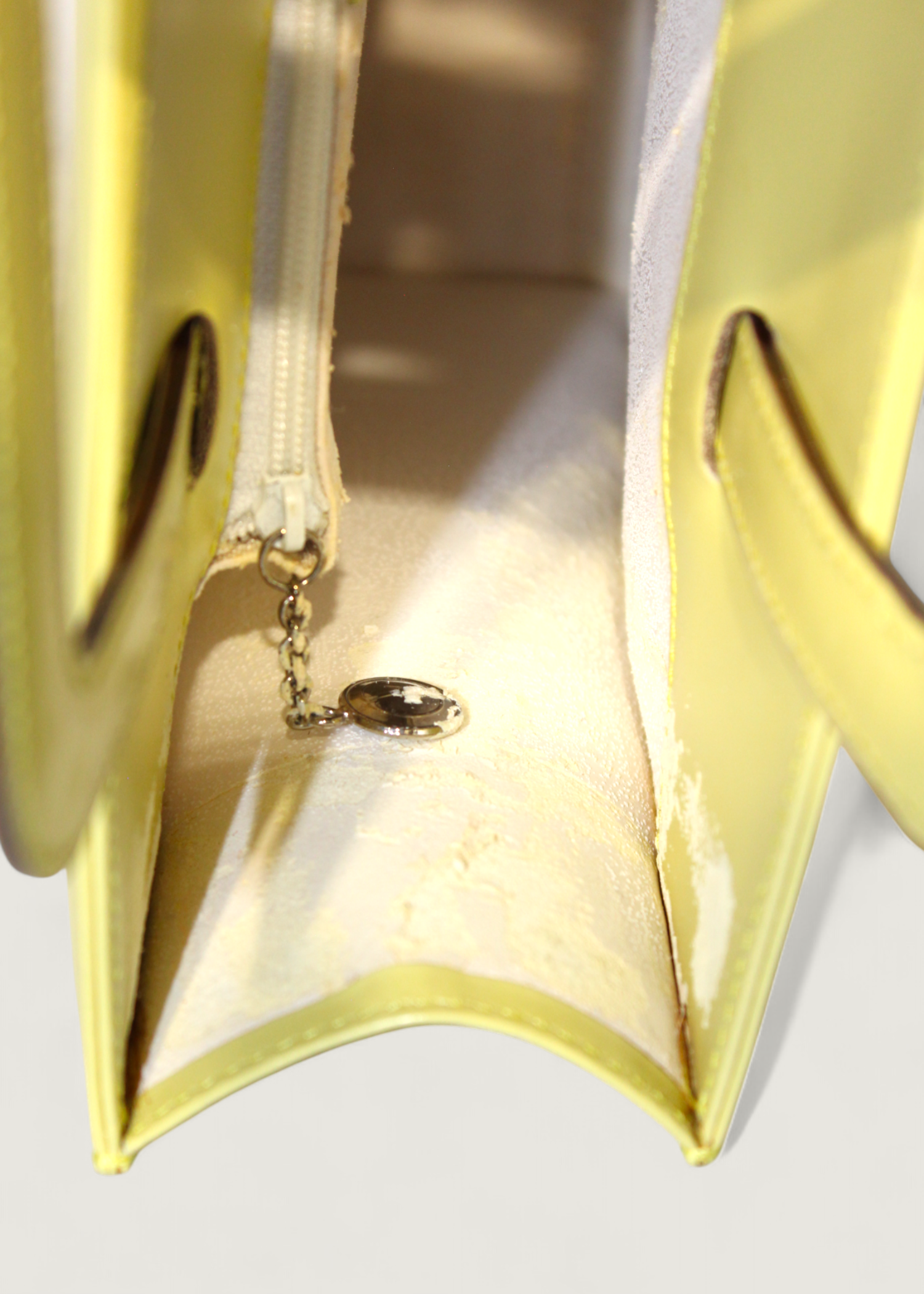 Preloved | Gucci Transparent Vinyl & Læder Håndtaske i Gul