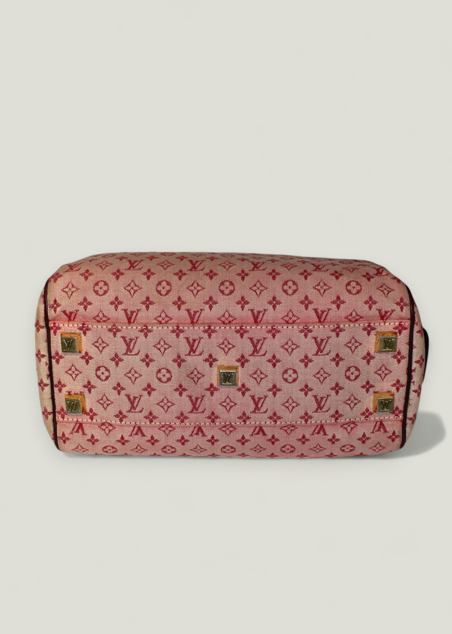 Preloved | Louis Vuitton Josephine PM Totebag i Monogram Mini Lin Pink Canvas